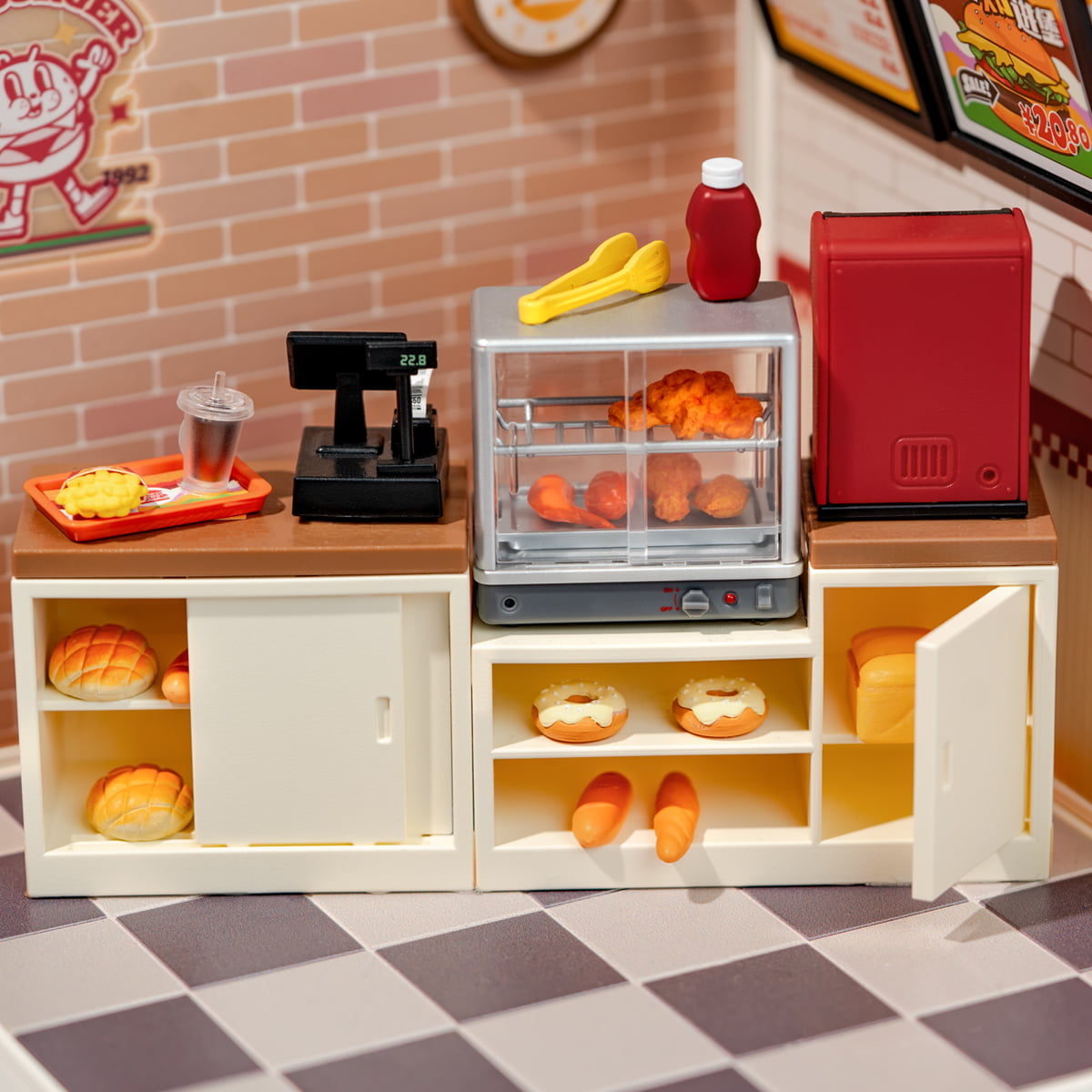 Rolife Yum Yum Burgers DIY Miniature House DW010