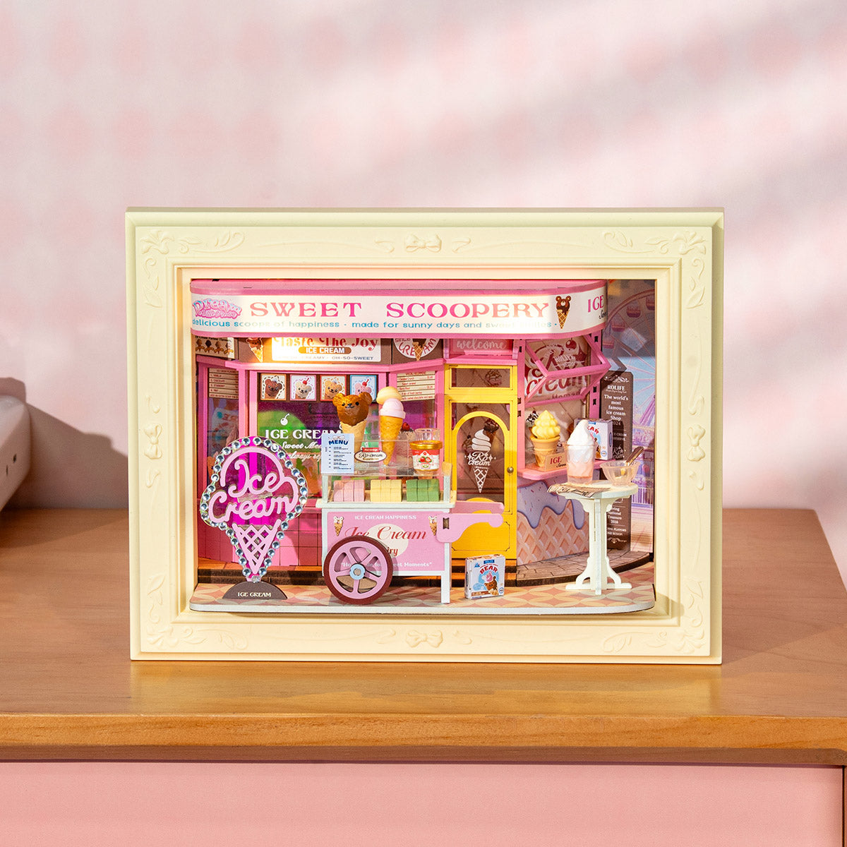 Rolife Sweet Scoopery Ice Cream 3D Wooden Puzzle DP002