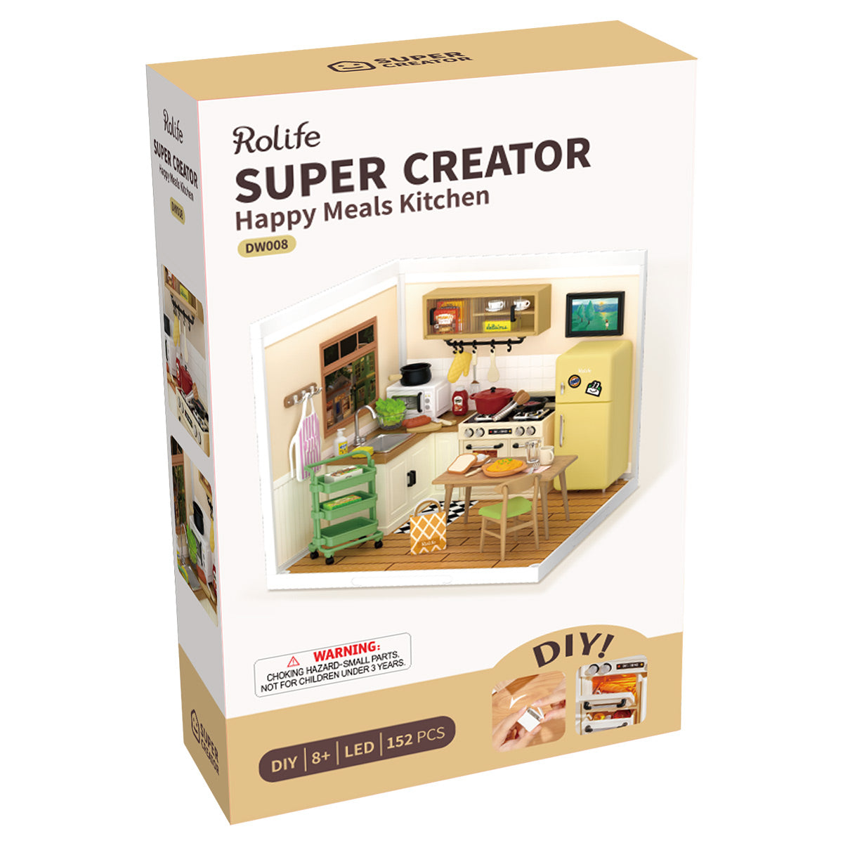 Rolife Happy Meals Kitchen DIY Miniature House DW008