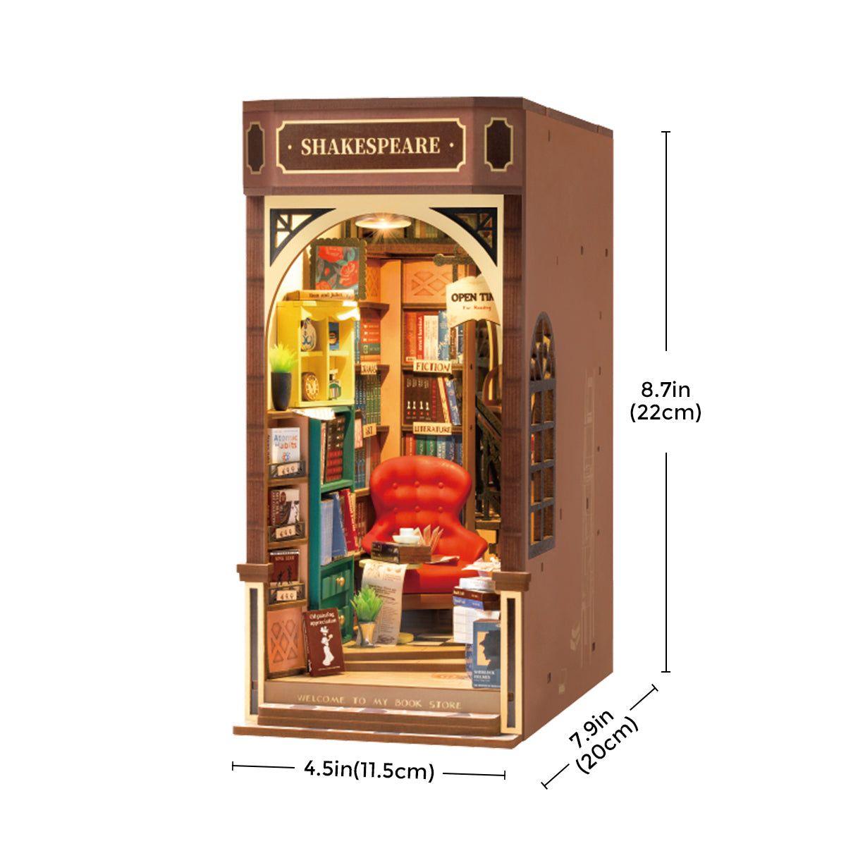 Rolife Bookstore DIY Book Nook Kit TGB07