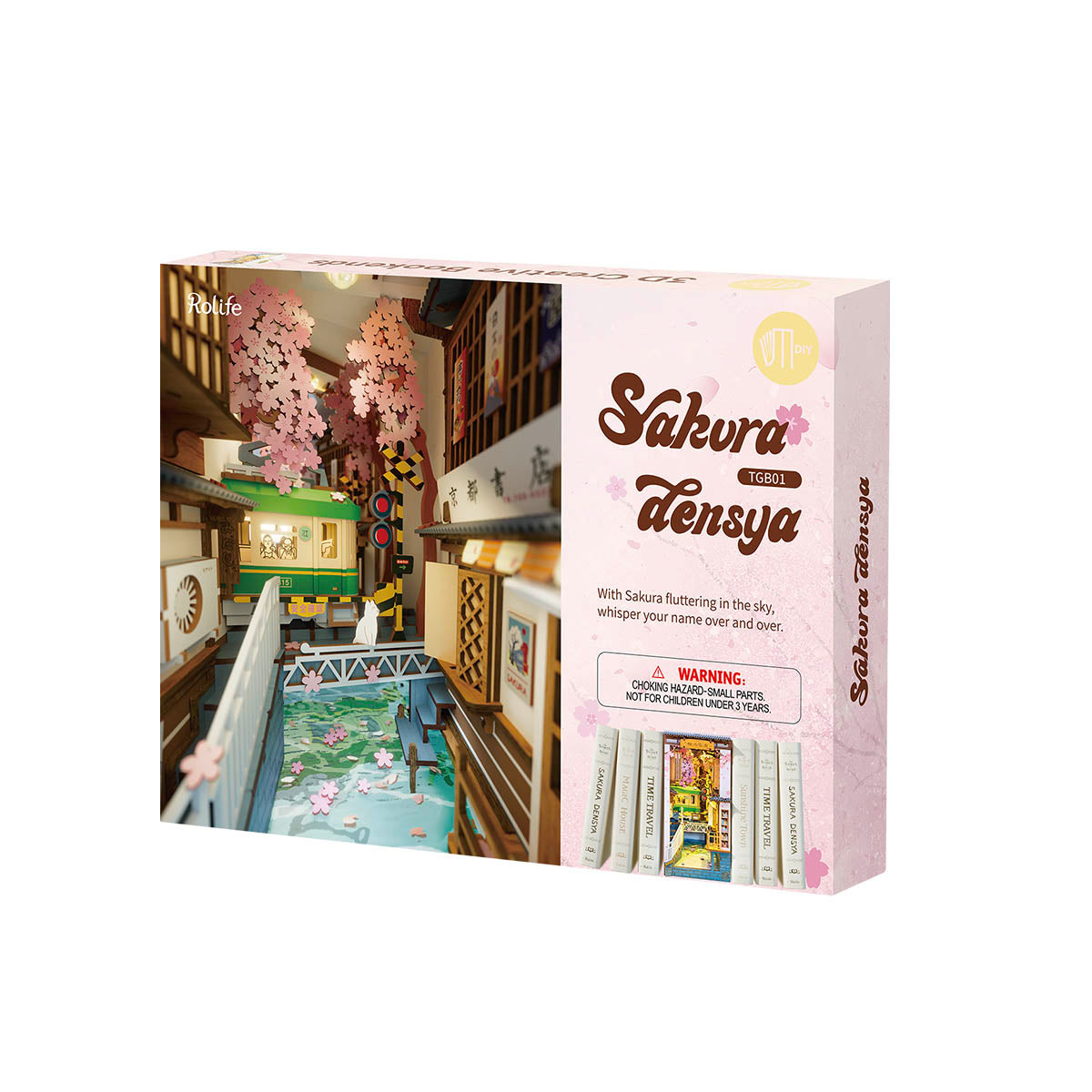 Rolife Sakura Densya DIY Book Nook Kit TGB01