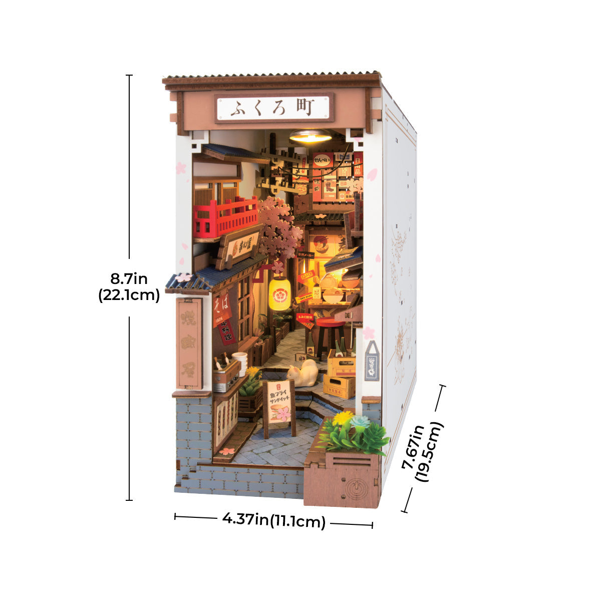 Rolife Sakura Wine Alley DIY Book Nook TGB11