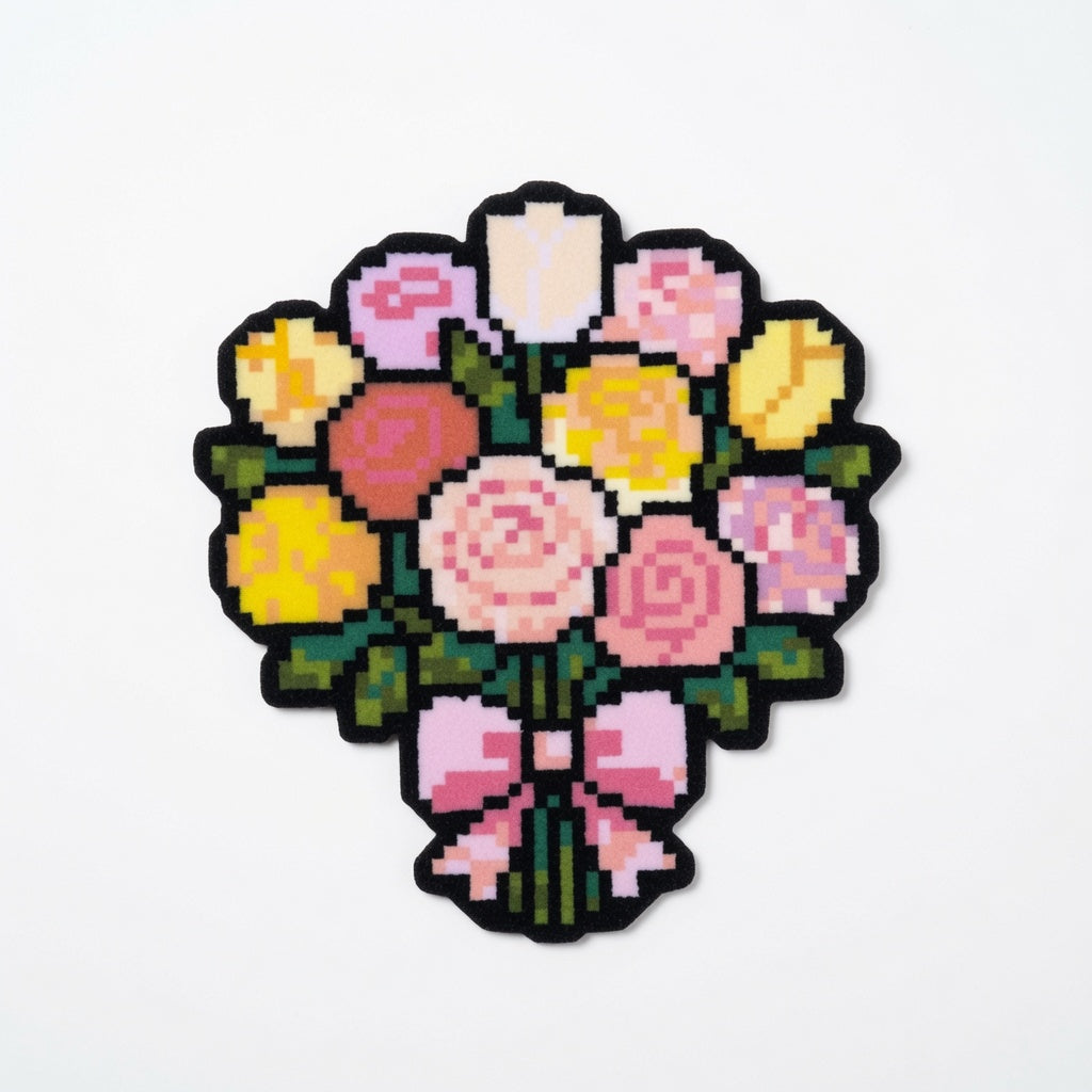 Bouquets Perler beads finished product