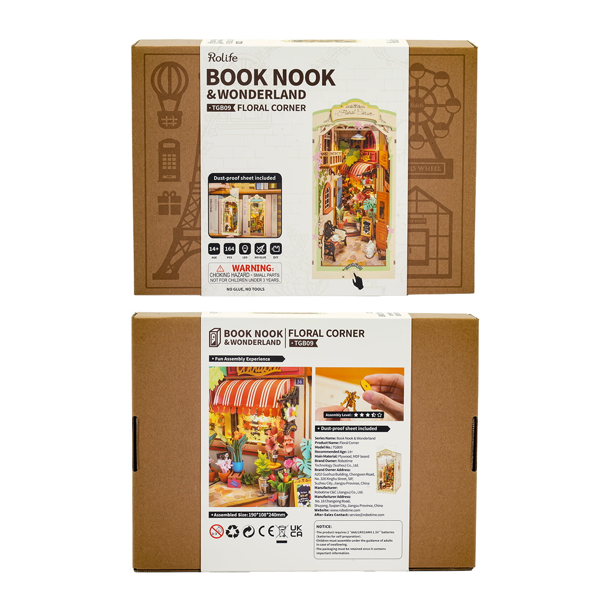 Rolife Floral Corner DIY Book Nook Kit TGB09