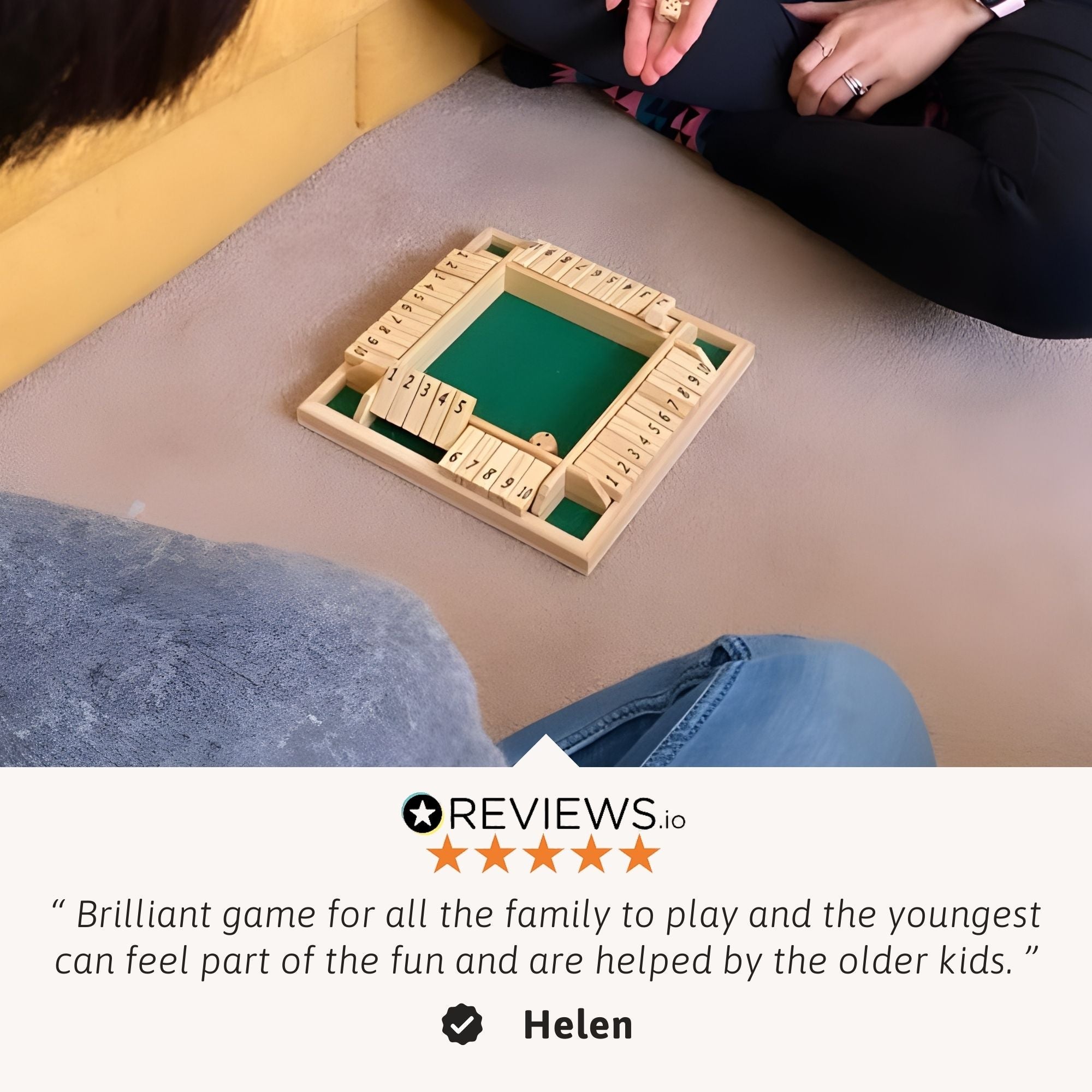 Wooden Game - Shut The Box