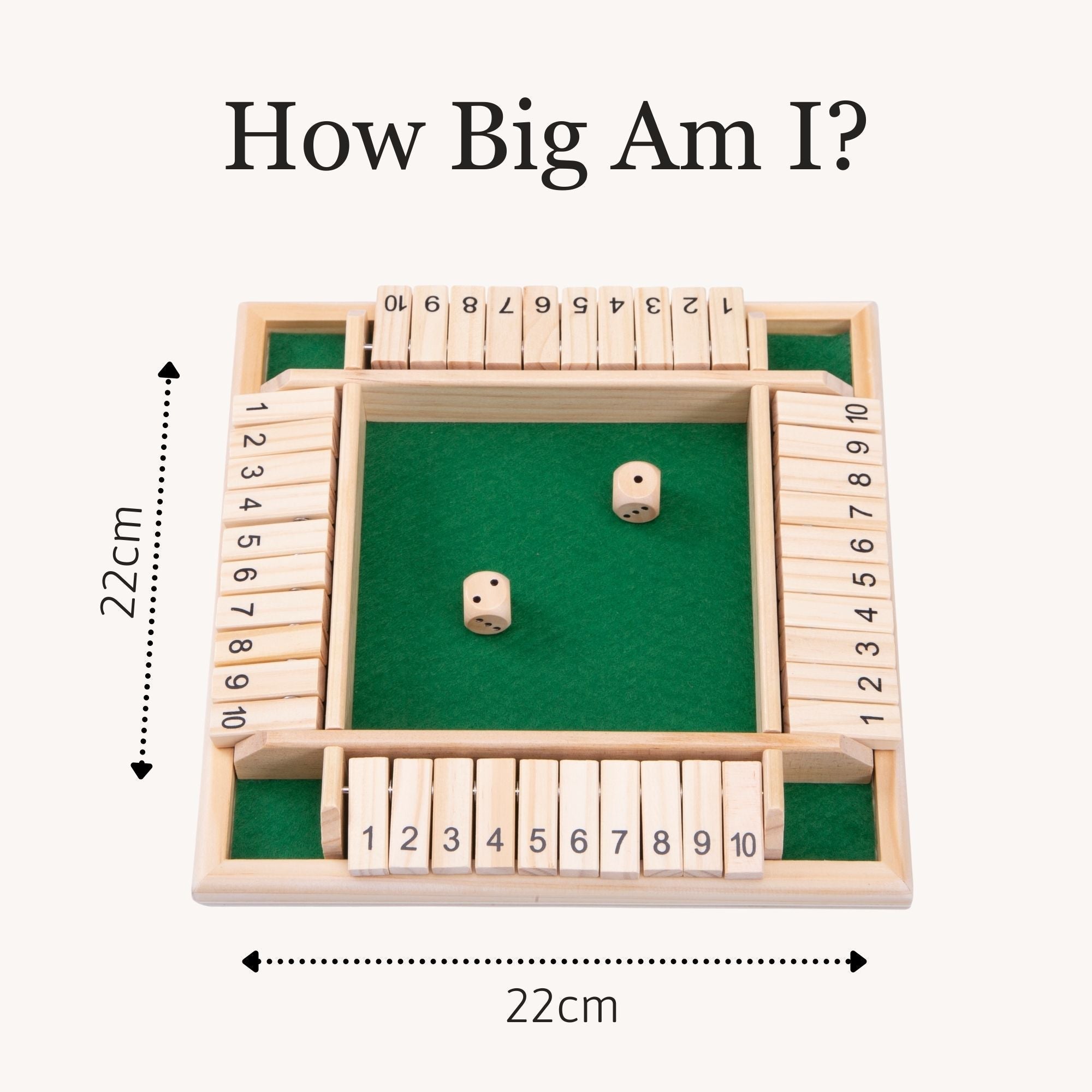 Wooden Game - Shut The Box