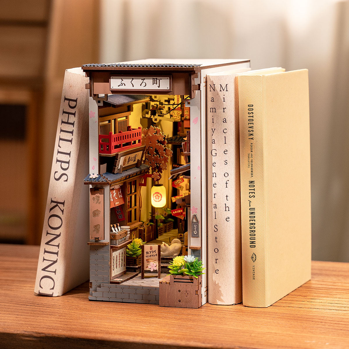 Rolife Sakura Wine Alley DIY Book Nook TGB11