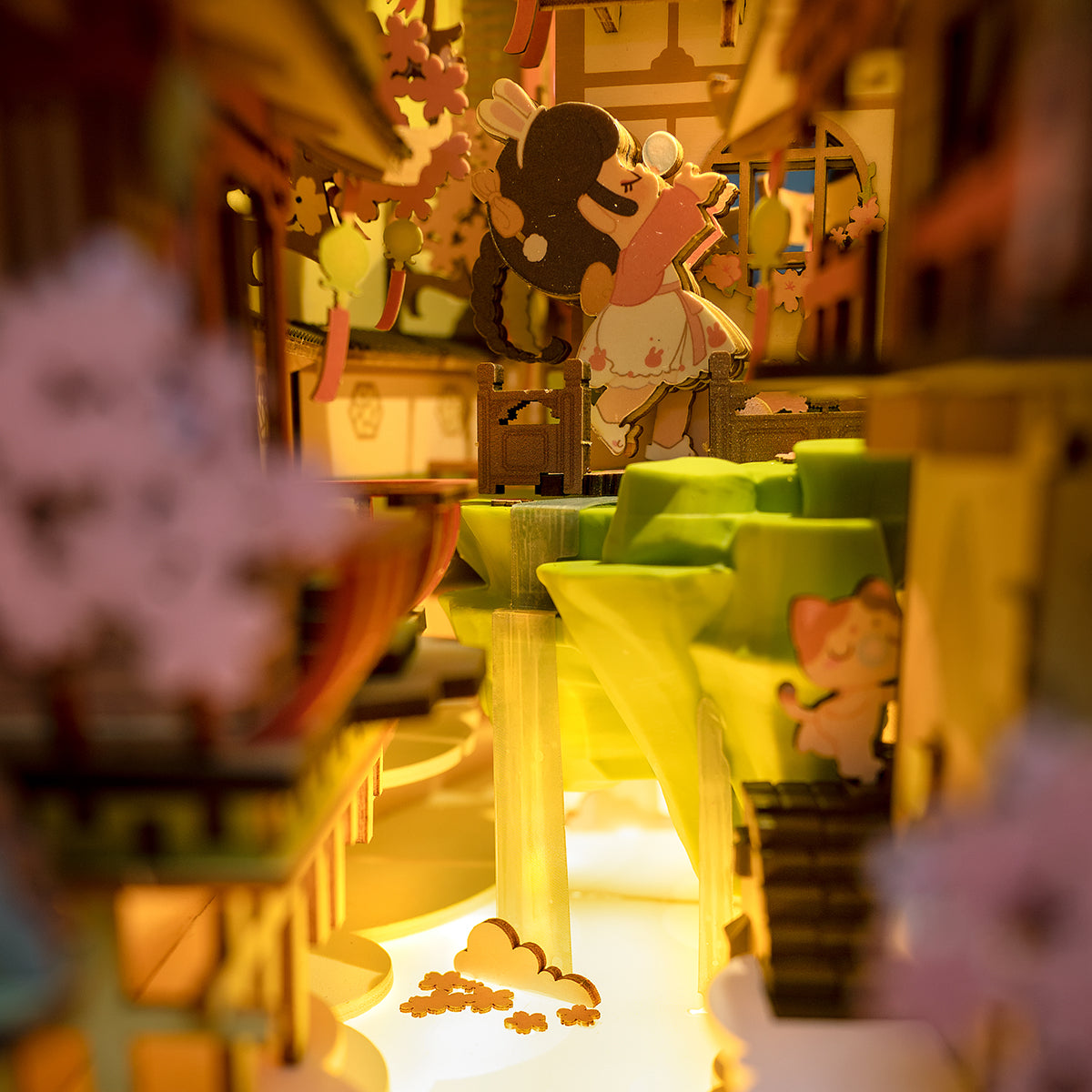Rolife Falling Sakura DIY Book Nook TGB05