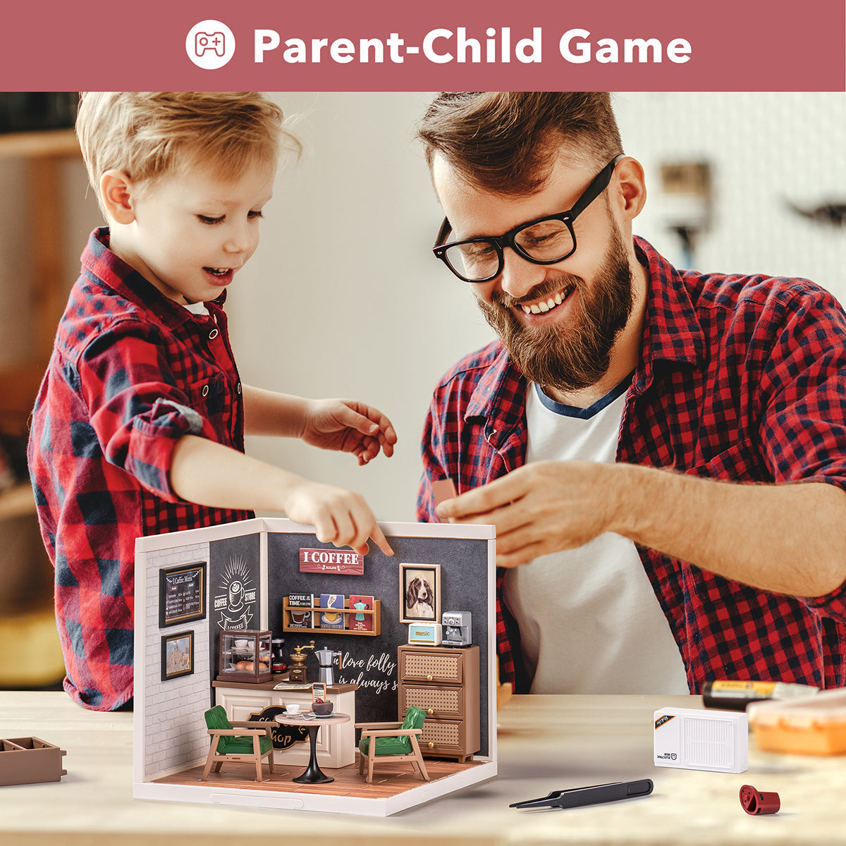 Rolife Super Creator Daily Inspiration Cafe DIY Miniature House Kit DW001