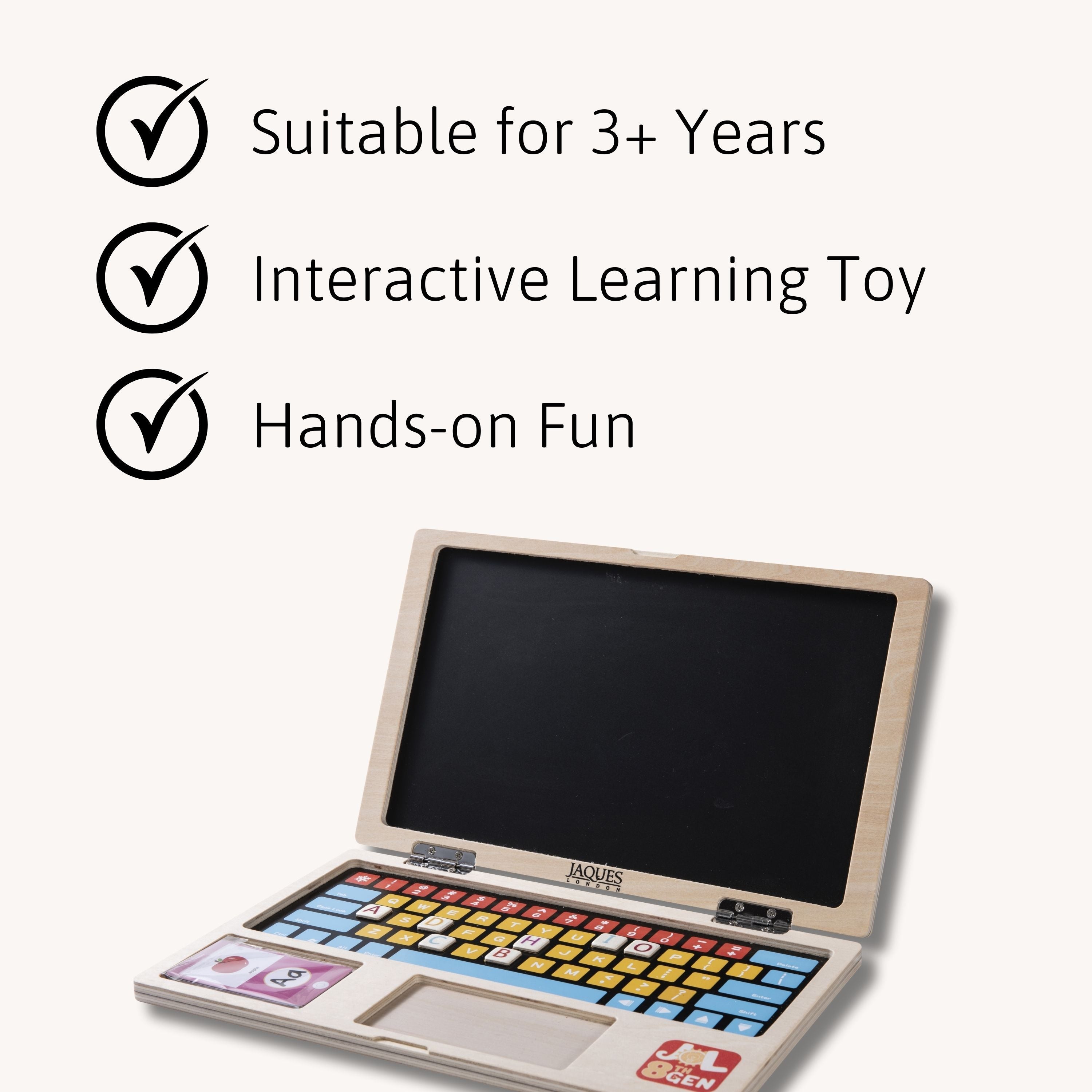 Wooden Laptop - Magnetic Toy