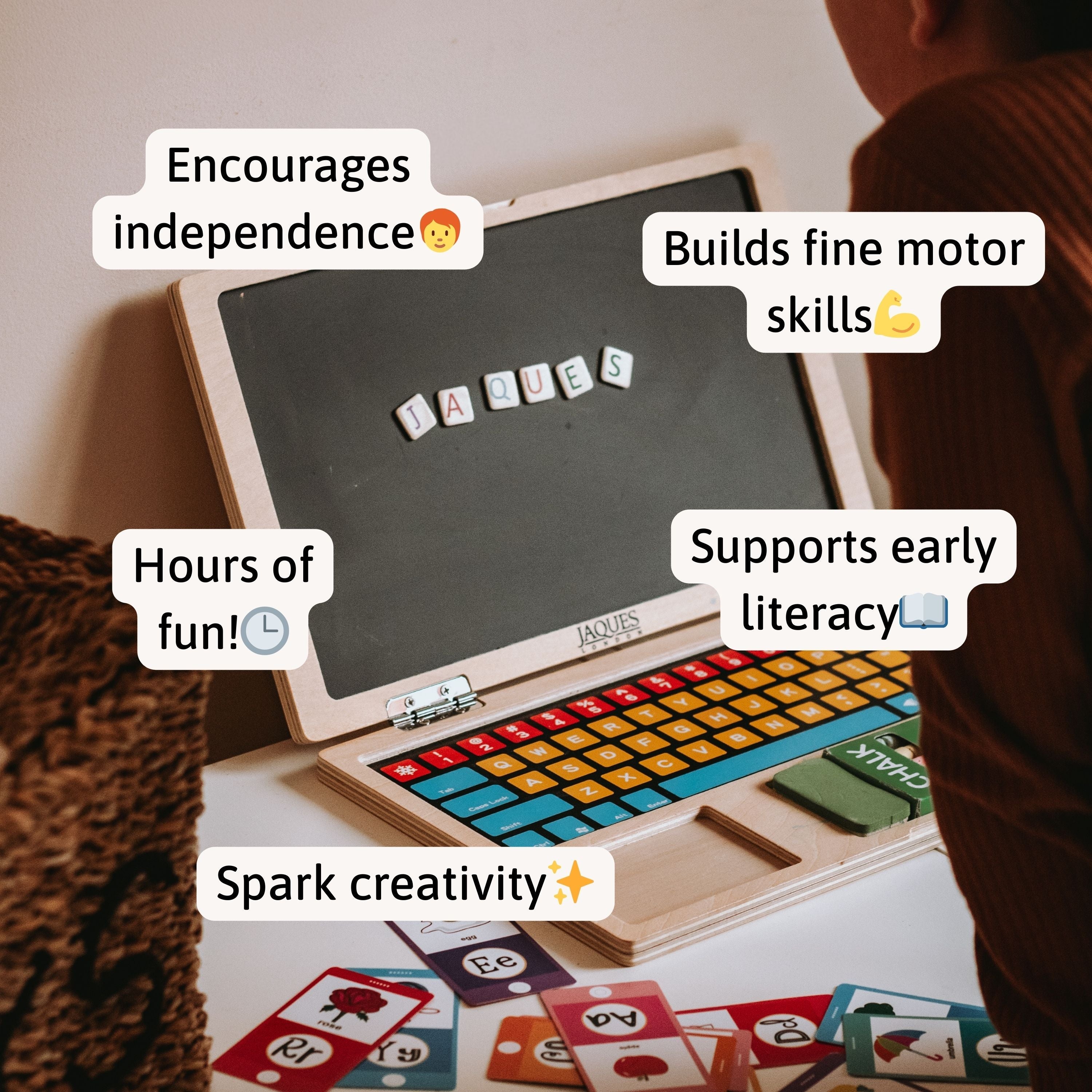Wooden Laptop - Magnetic Toy