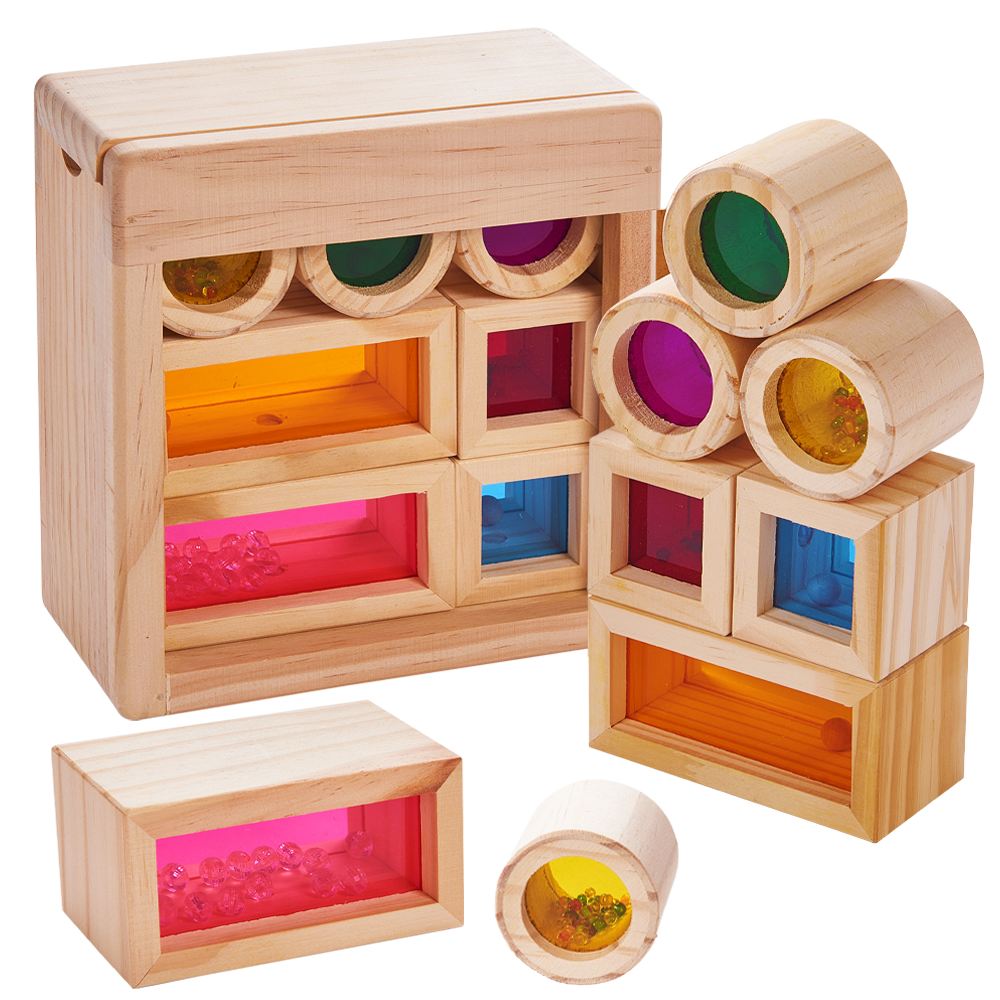Wooden Baby Blocks - Sensory Toy