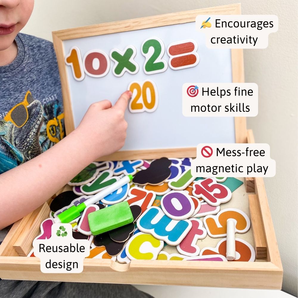 Magnetic Letters & Numbers - Educational Toys for Kids