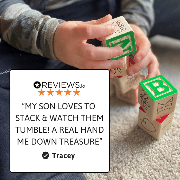 Alphabet Wooden Blocks - Kids Building Blocks
