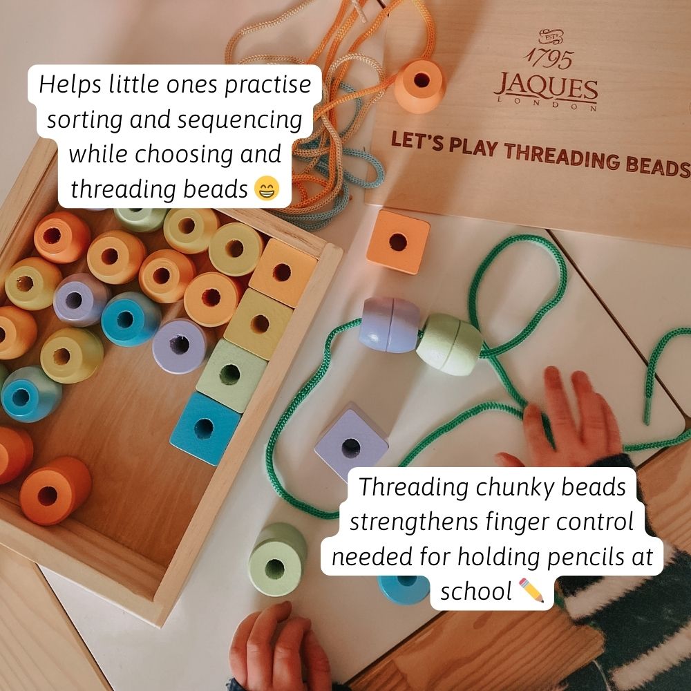 Threading Beads - Threading Beads for Kids