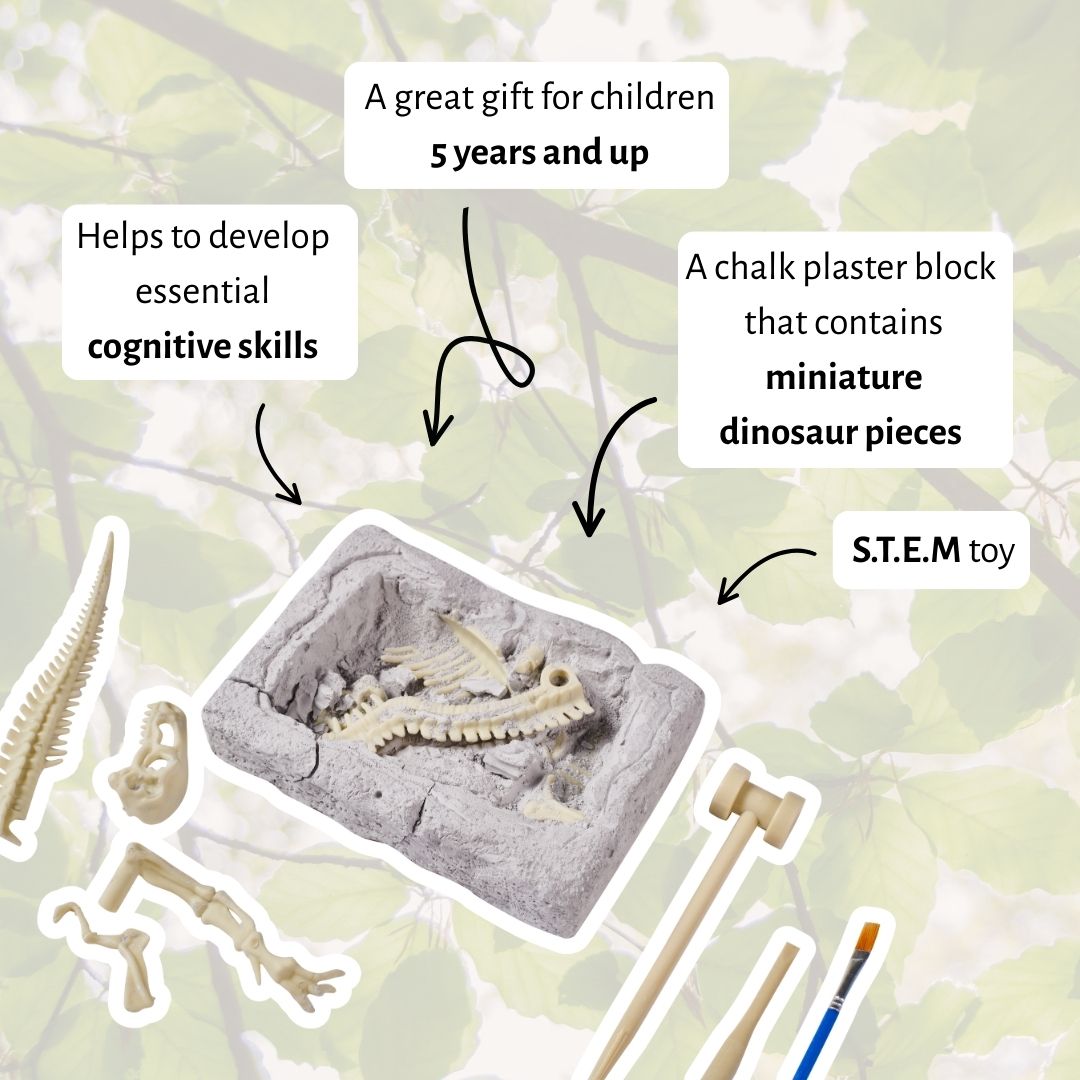 Dinosaur Digging Toy - Excavation Kit For Kids