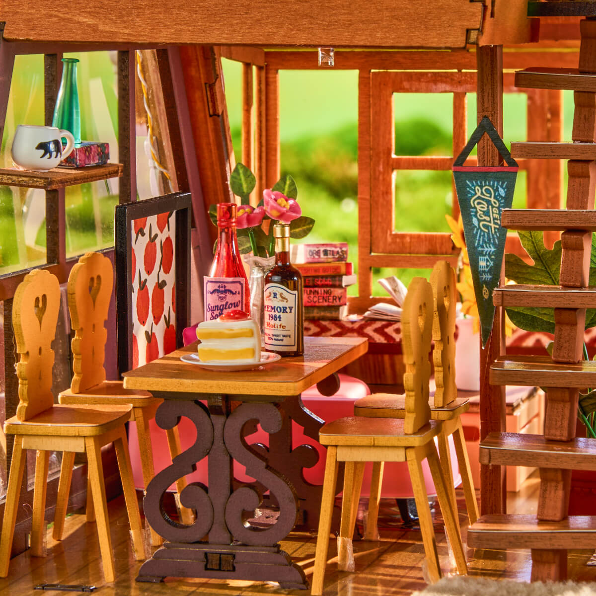 Rolife A-Frame Cabin DIY Miniature House DG181