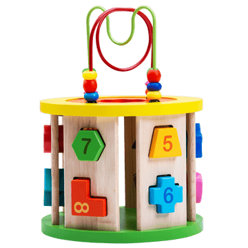 Wooden Activity Cube - Activity Cube for Toddlers