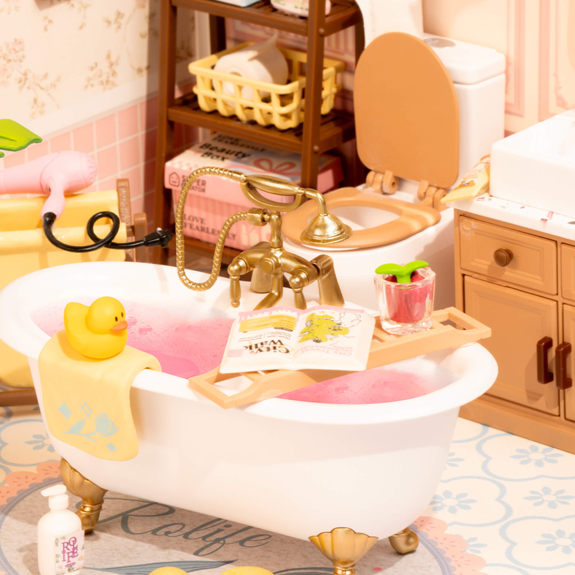 Rolife Pop Bubble Bathroom DIY Miniature House DW014B