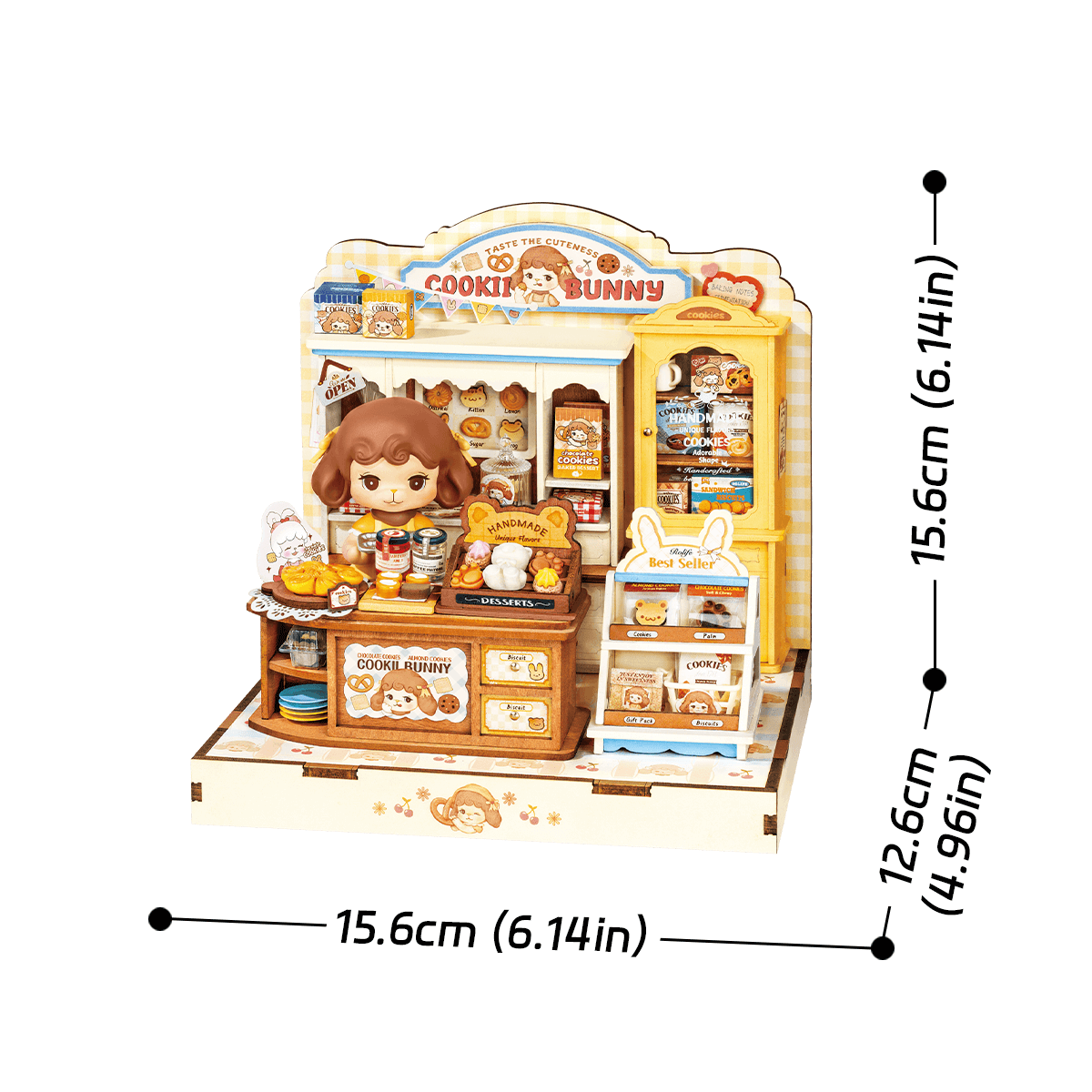 Rolife Cookii Bunny's Cookie Shop DIY Miniature House DG177