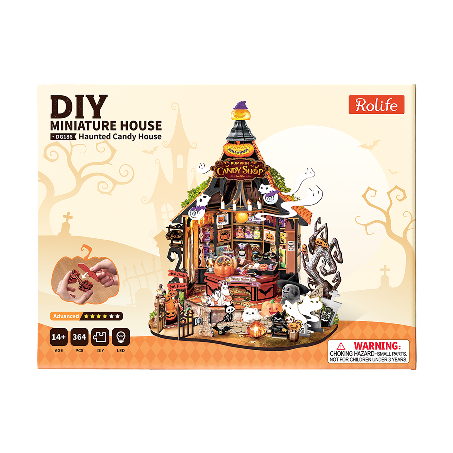 Rolife Haunted Candy House DIY Miniature House DG186