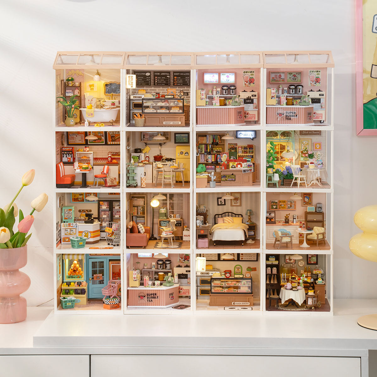 Rolife Pop Bubble Bathroom DIY Miniature House DW014B