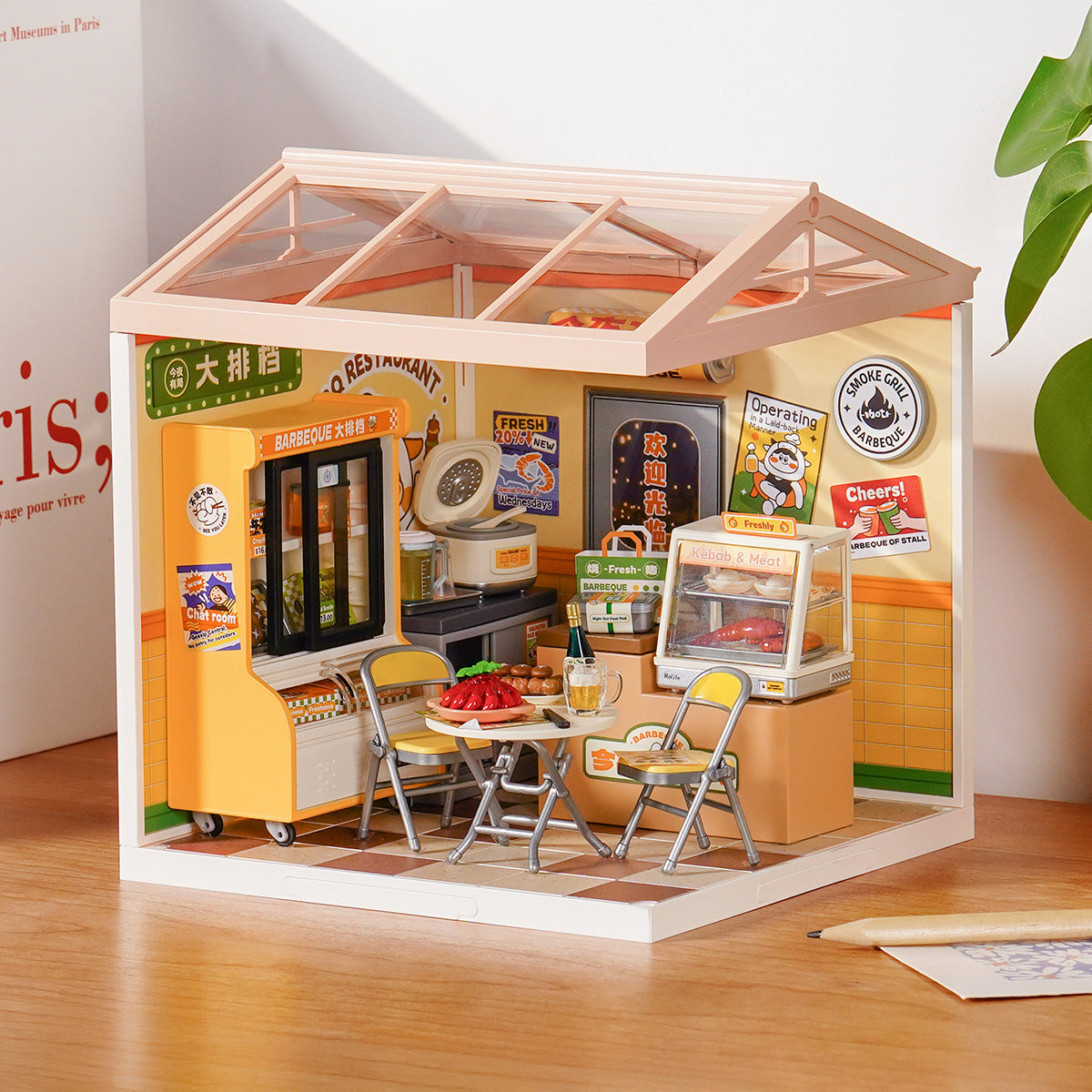 Rolife Night Out Food Stall DIY Miniature House DW022