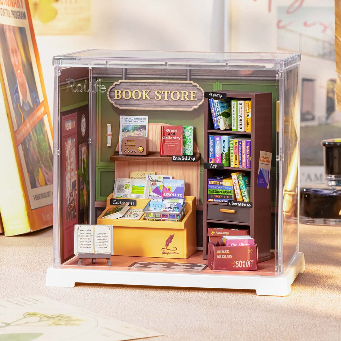 Rolife Memory Book Store DIY Miniature House DWS04B