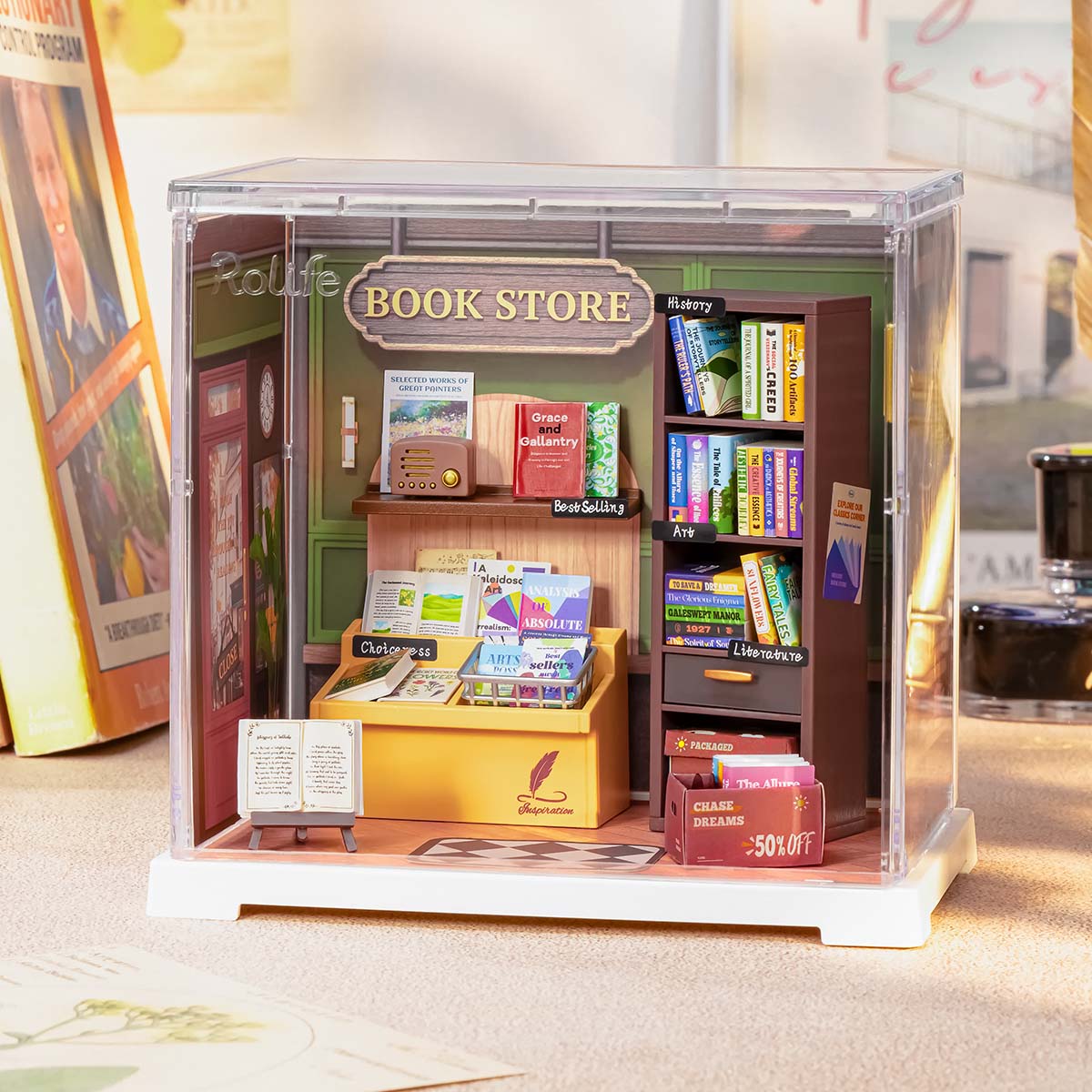 Rolife Memory Book Store DIY Miniature House DWS04B