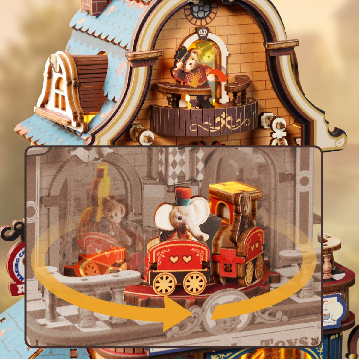 ROKR Happyduke Toys Wooden 3D Puzzle EAM01