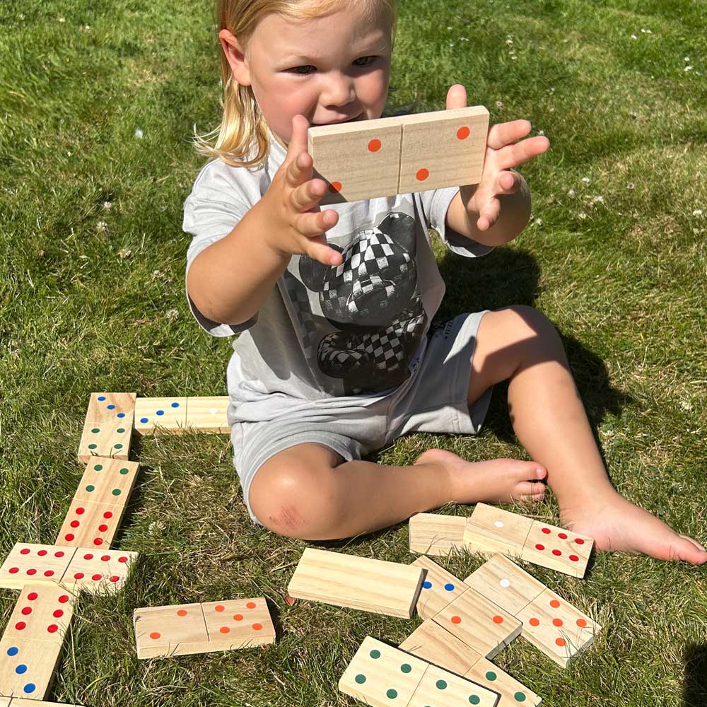 Giant Dominoes - Wooden Dominoes Set