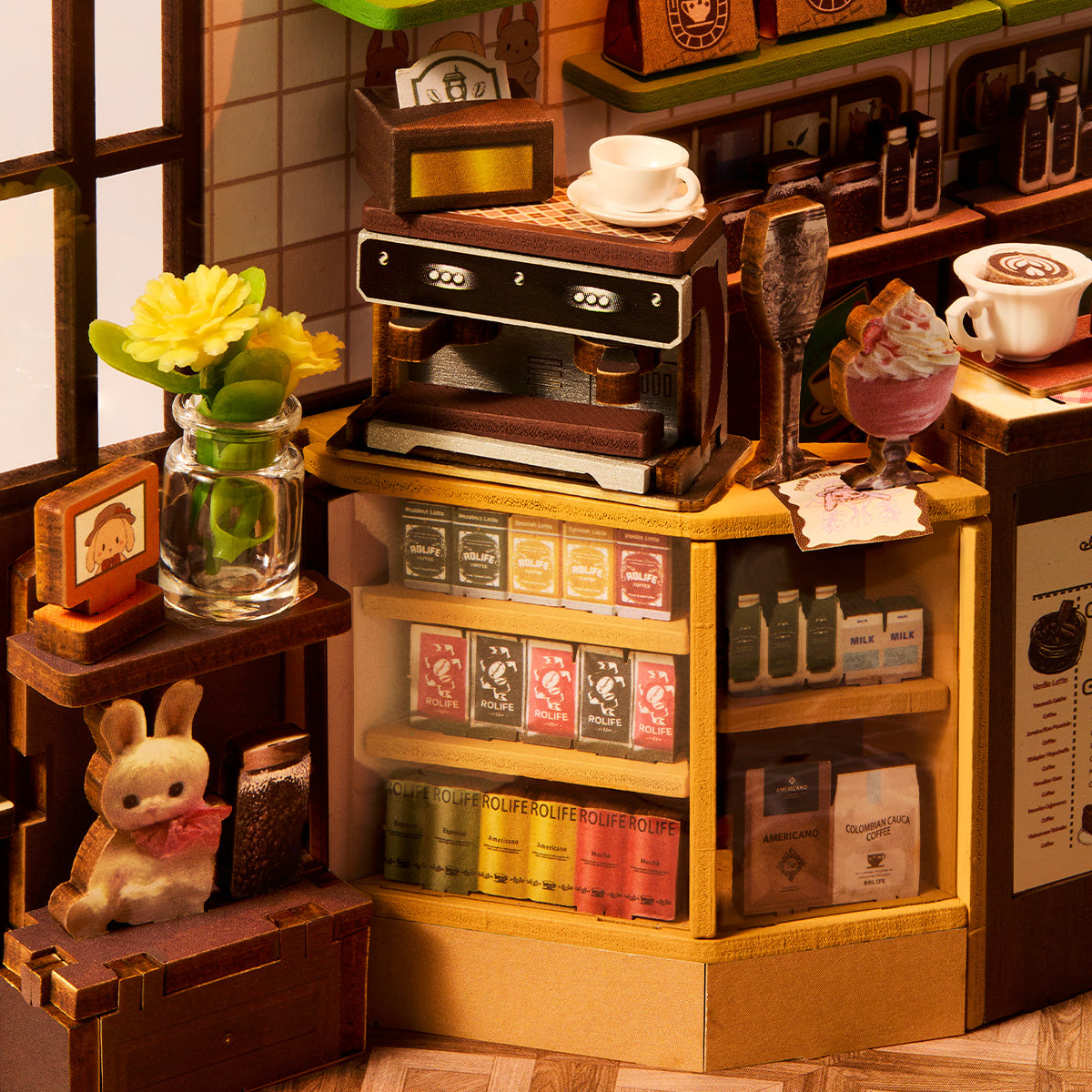 Rolife Holiday Cafe DIY Book Nook Kit TGB15