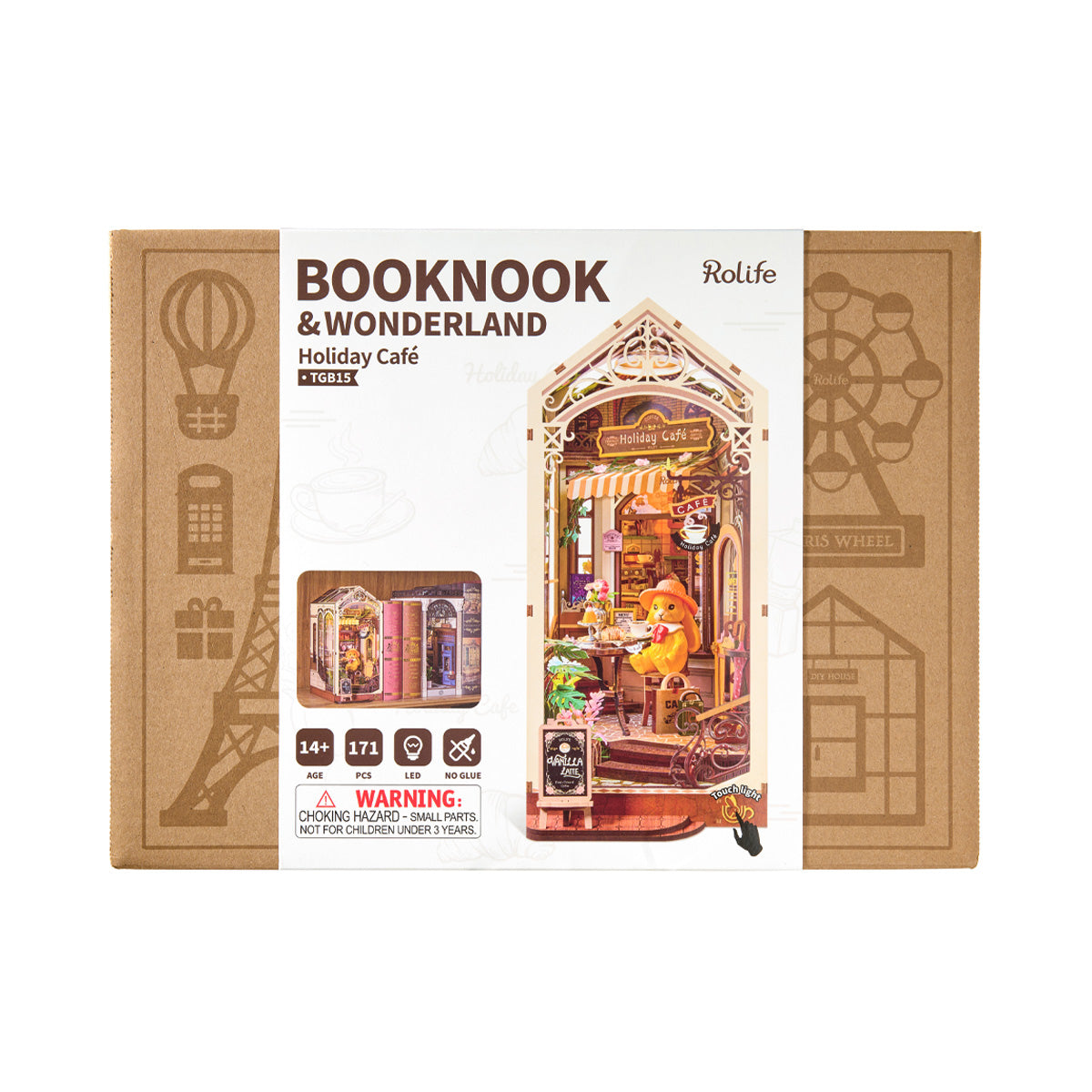 Rolife Holiday Cafe DIY Book Nook Kit TGB15