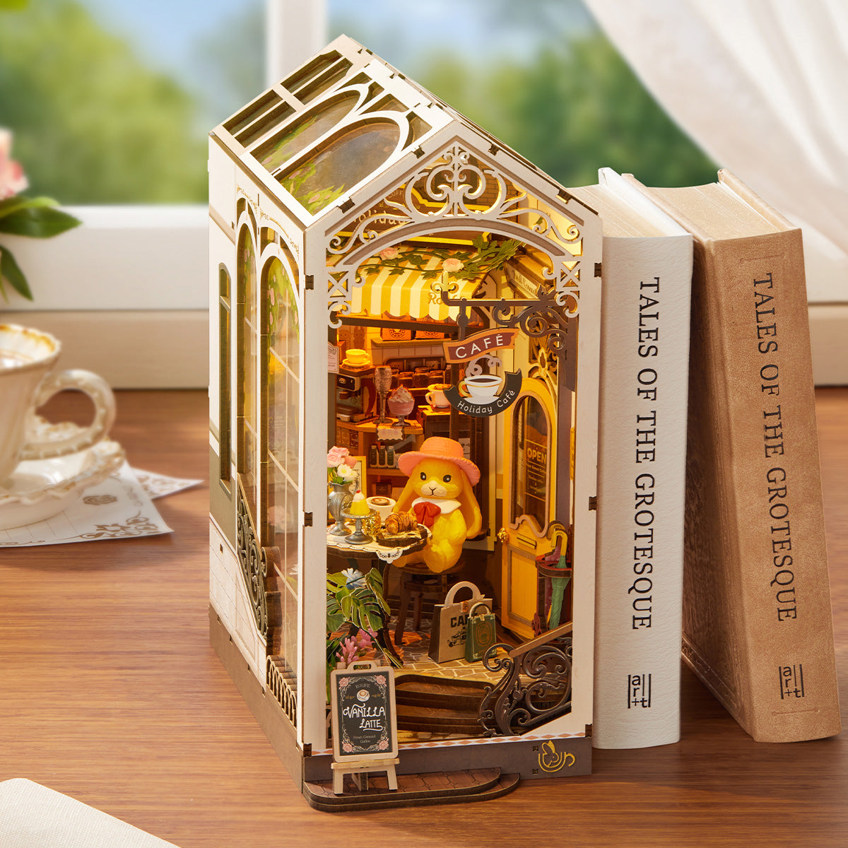 Rolife Holiday Cafe DIY Book Nook Kit TGB15