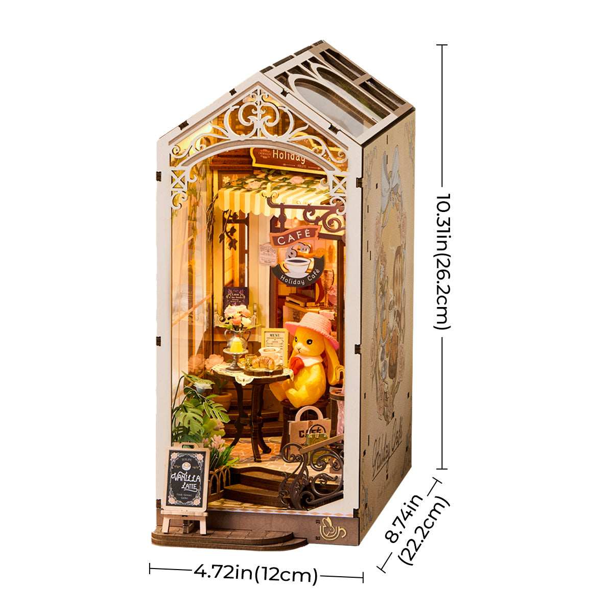 Rolife Holiday Cafe DIY Book Nook Kit TGB15