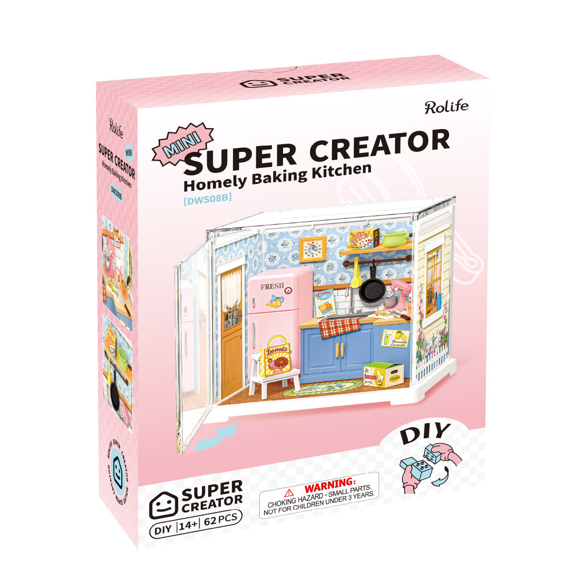 Rolife Homely Baking Kitchen DIY Miniature House DWS08B