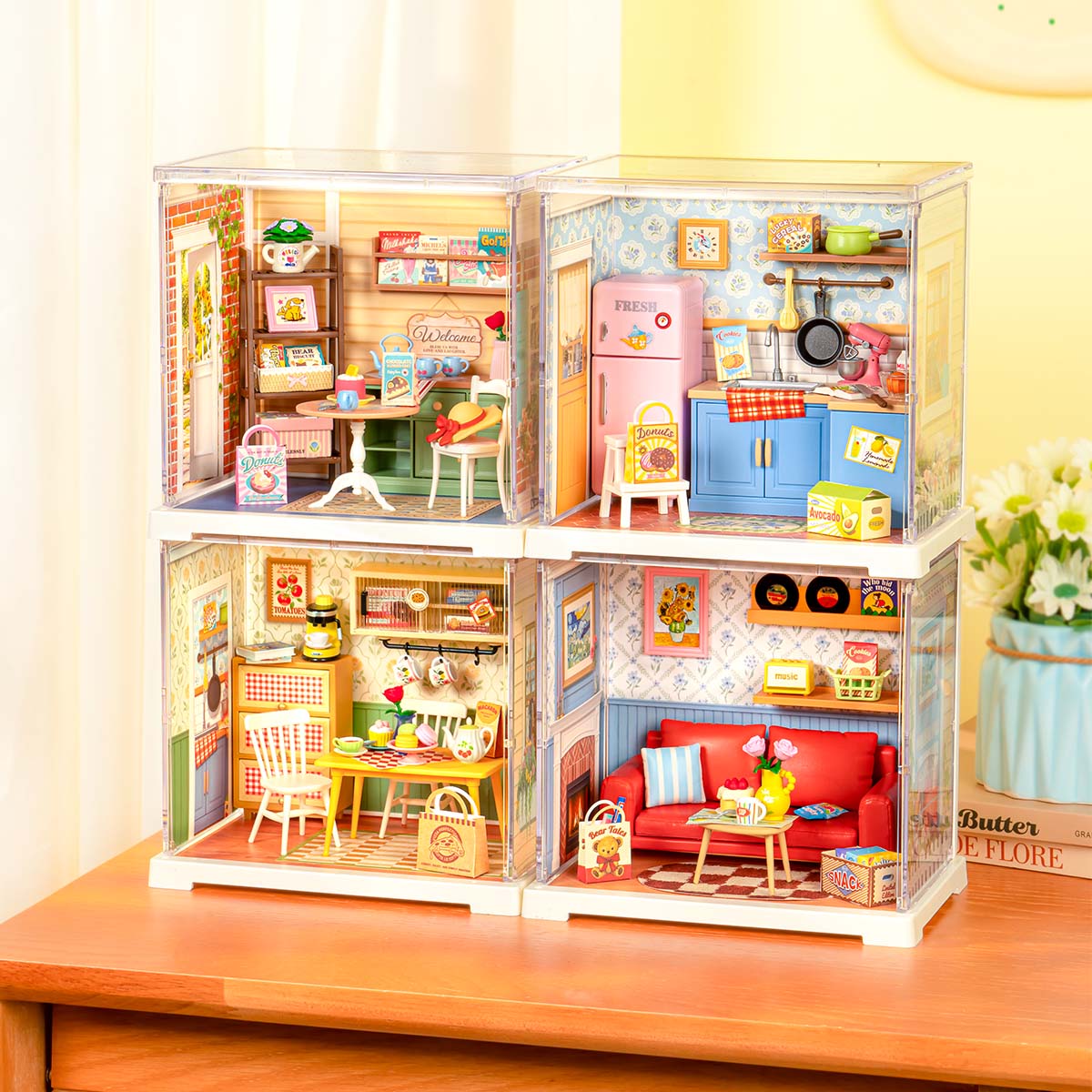 Rolife Homely Baking Kitchen DIY Miniature House DWS08B