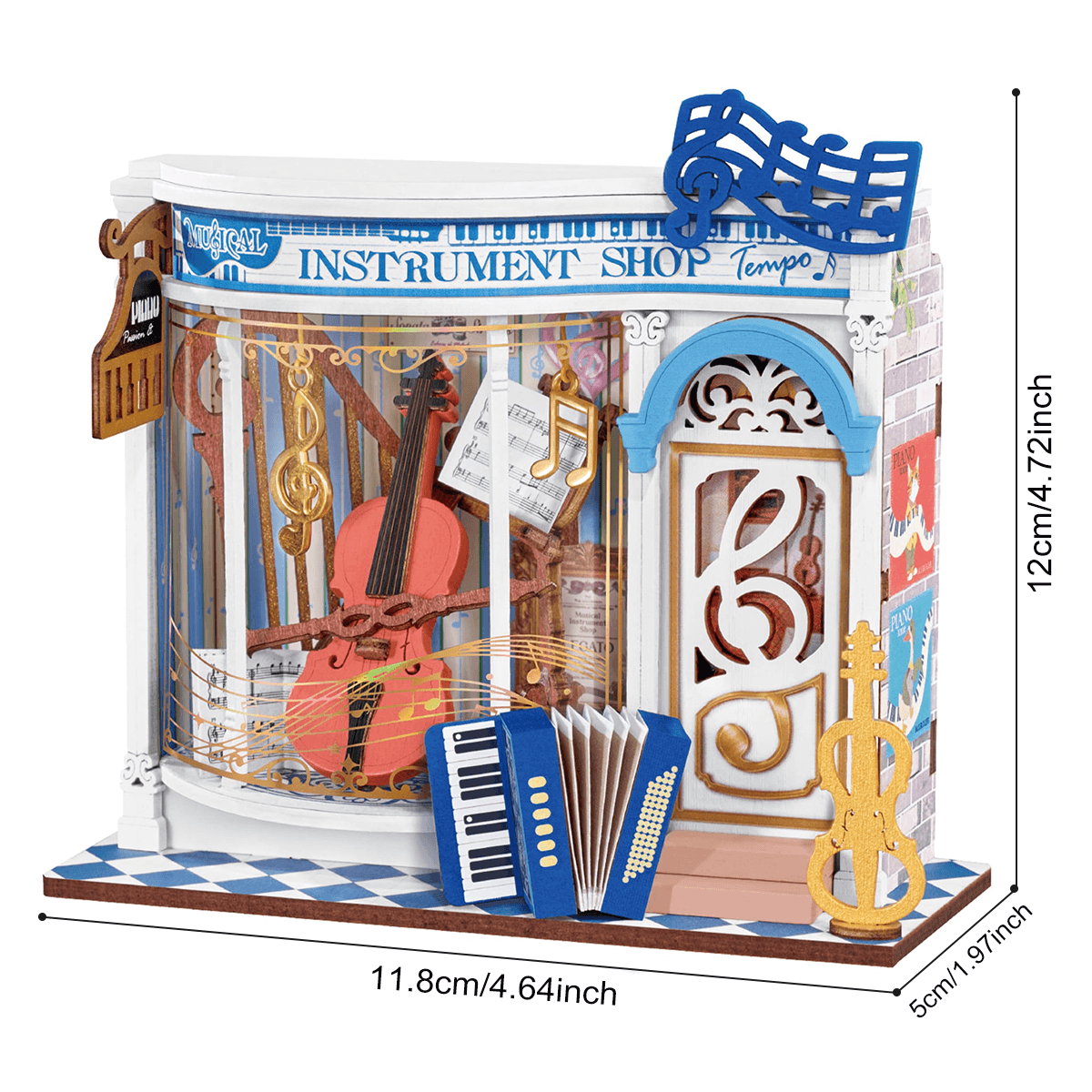 Rolife Melody Instrument Shop DIY Miniature House DS047