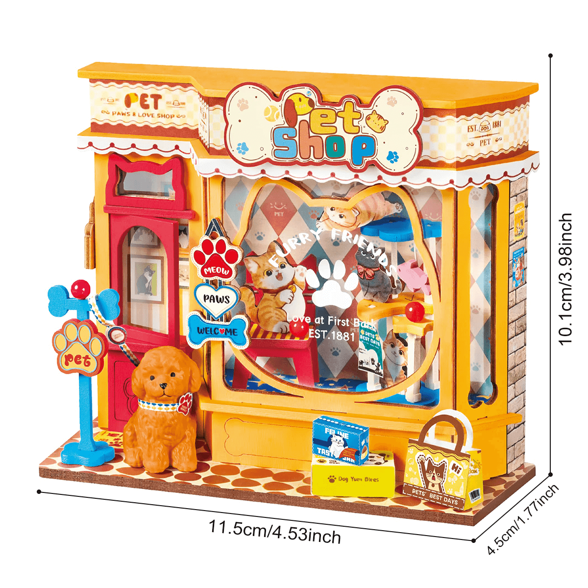 Rolife Pawfect Pet Shop DIY Miniature House DS045