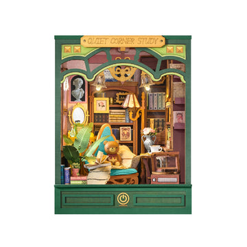 Rolife Quiet Corner Study DIY Book Nook TGE03