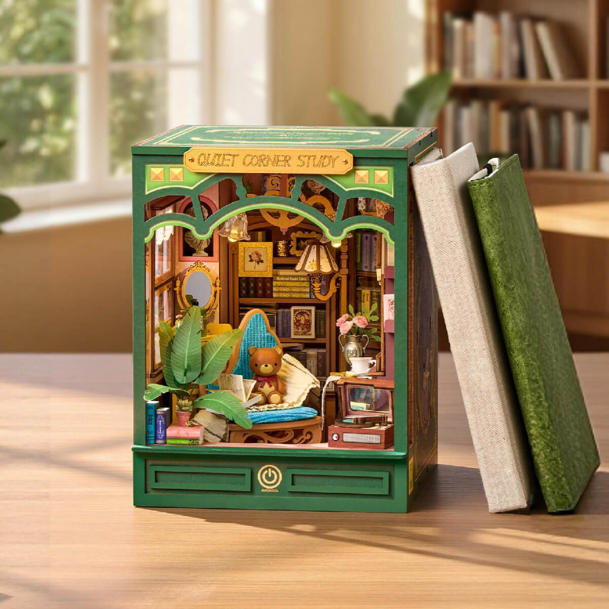 Rolife Quiet Corner Study DIY Book Nook TGE03