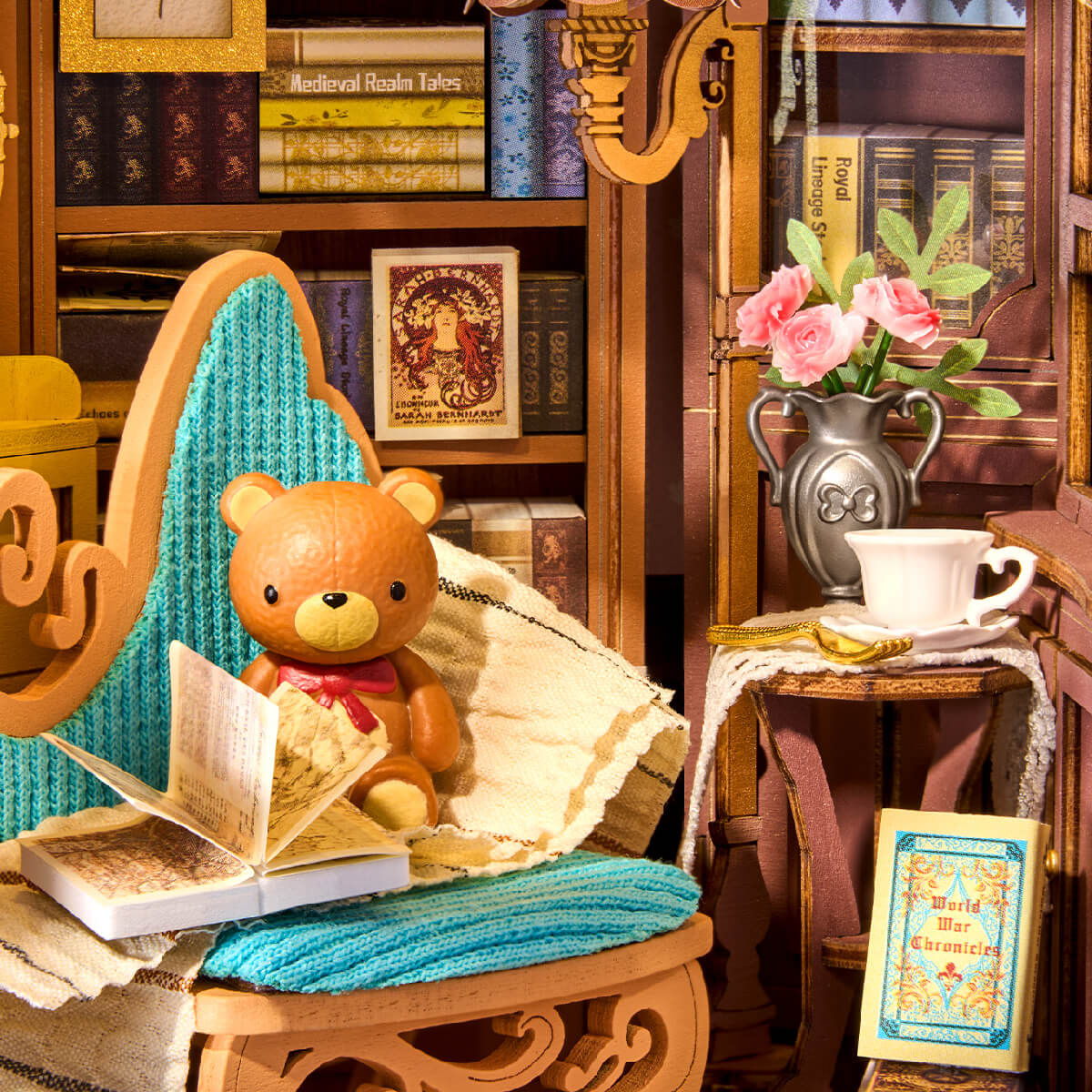 Rolife Quiet Corner Study DIY Book Nook TGE03