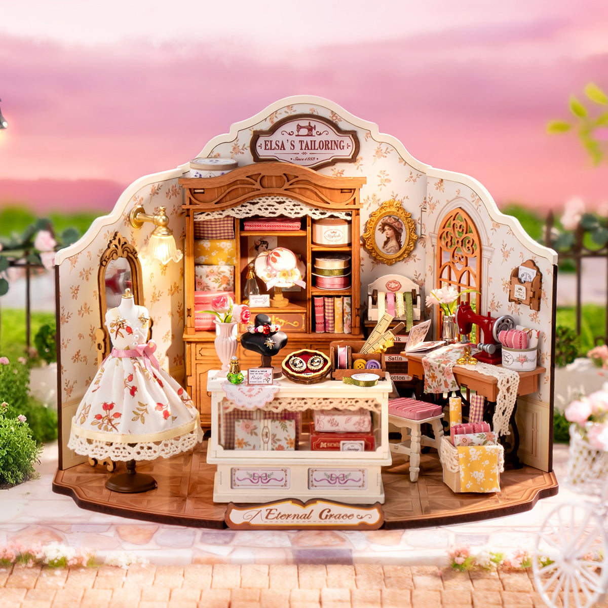 Rolife Elsa's Tailoring DIY Miniature House DG178