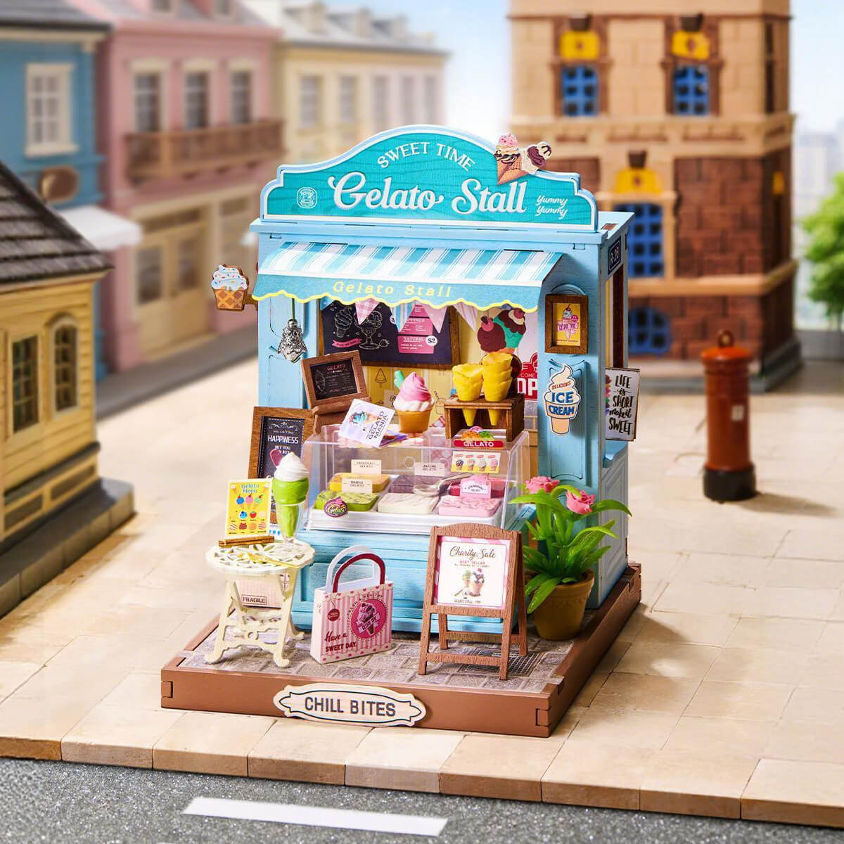 Rolife Gelato Stall DIY Miniature House DS052