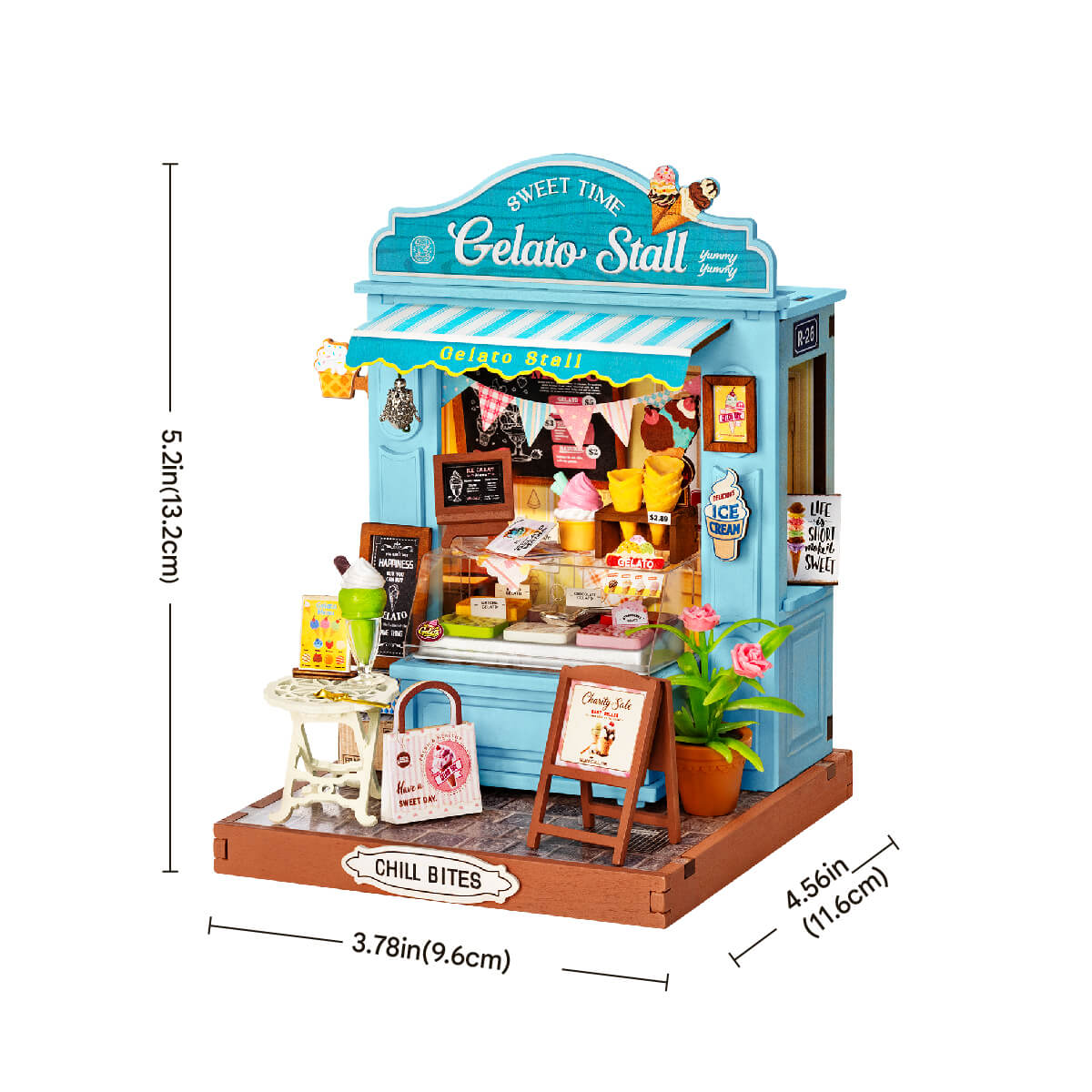 Rolife Gelato Stall DIY Miniature House DS052