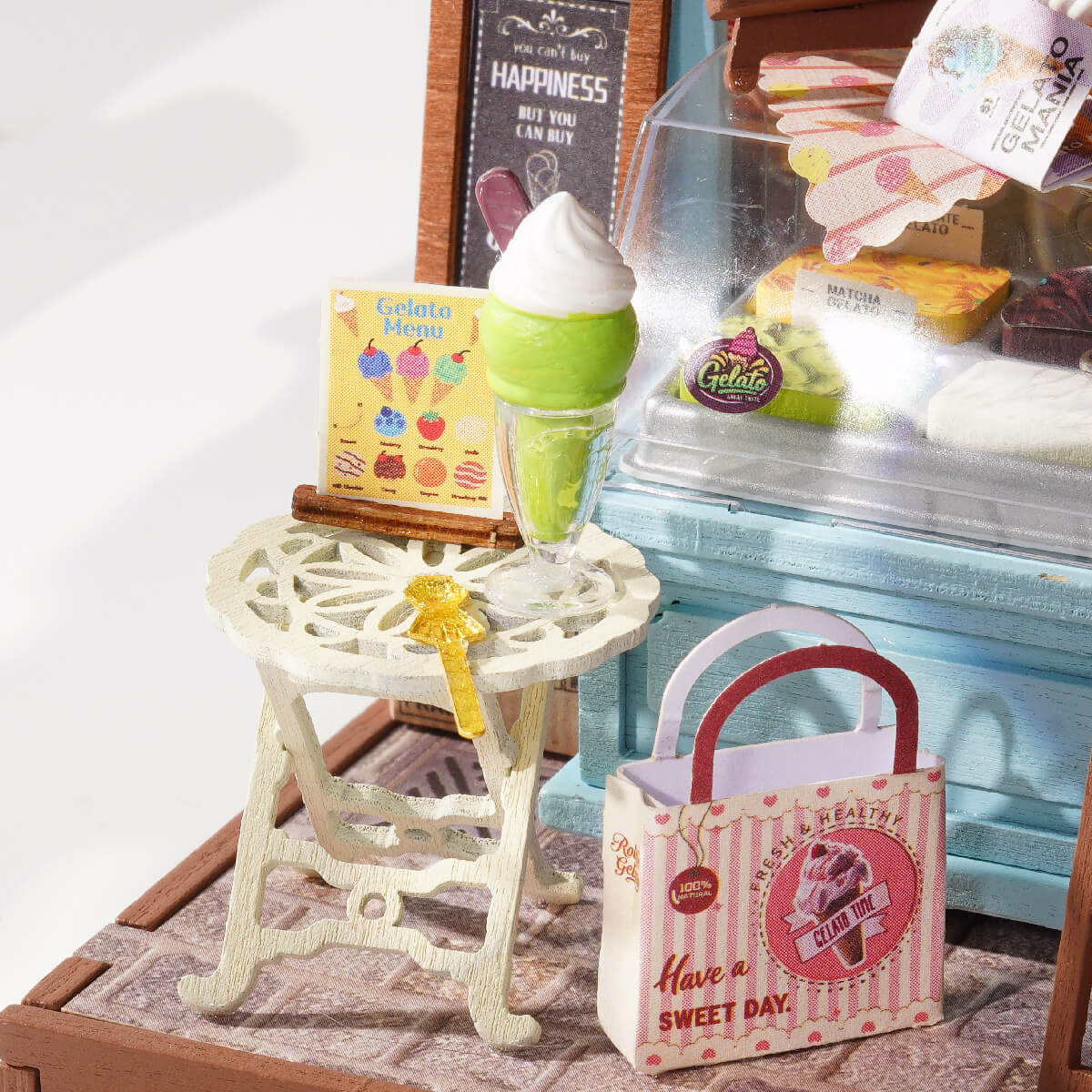 Rolife Gelato Stall DIY Miniature House DS052