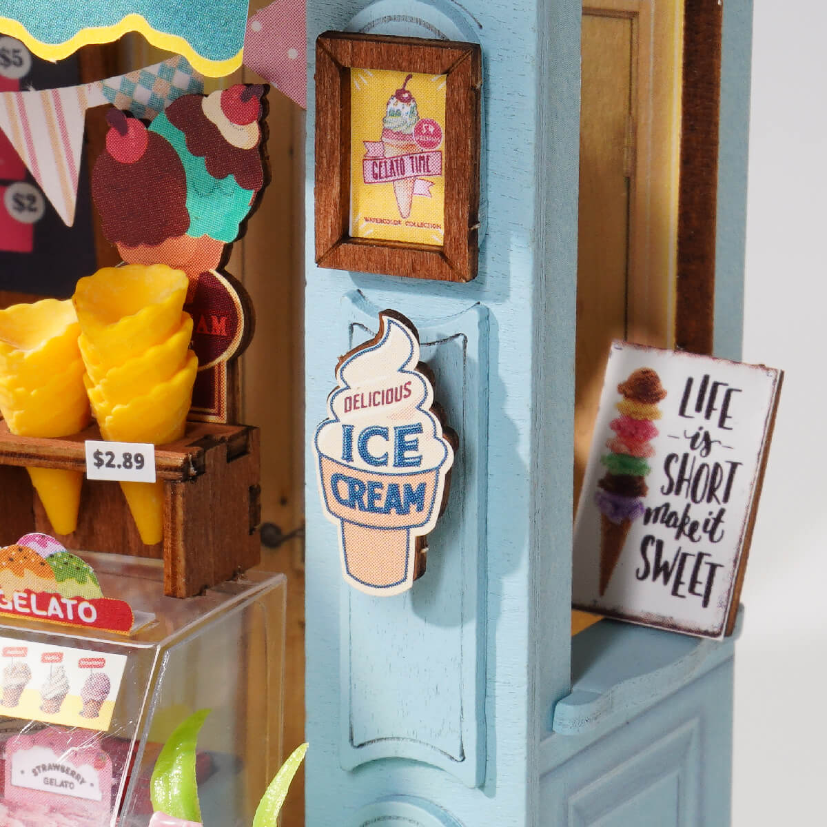 Rolife Gelato Stall DIY Miniature House DS052