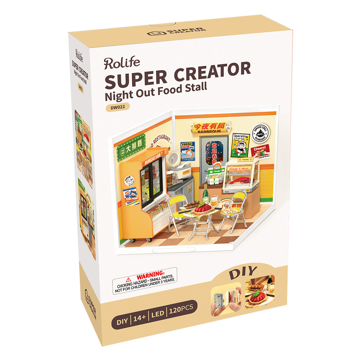 Rolife Night Out Food Stall DIY Miniature House DW022
