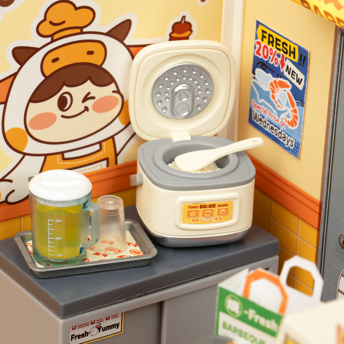 Rolife Night Out Food Stall DIY Miniature House DW022