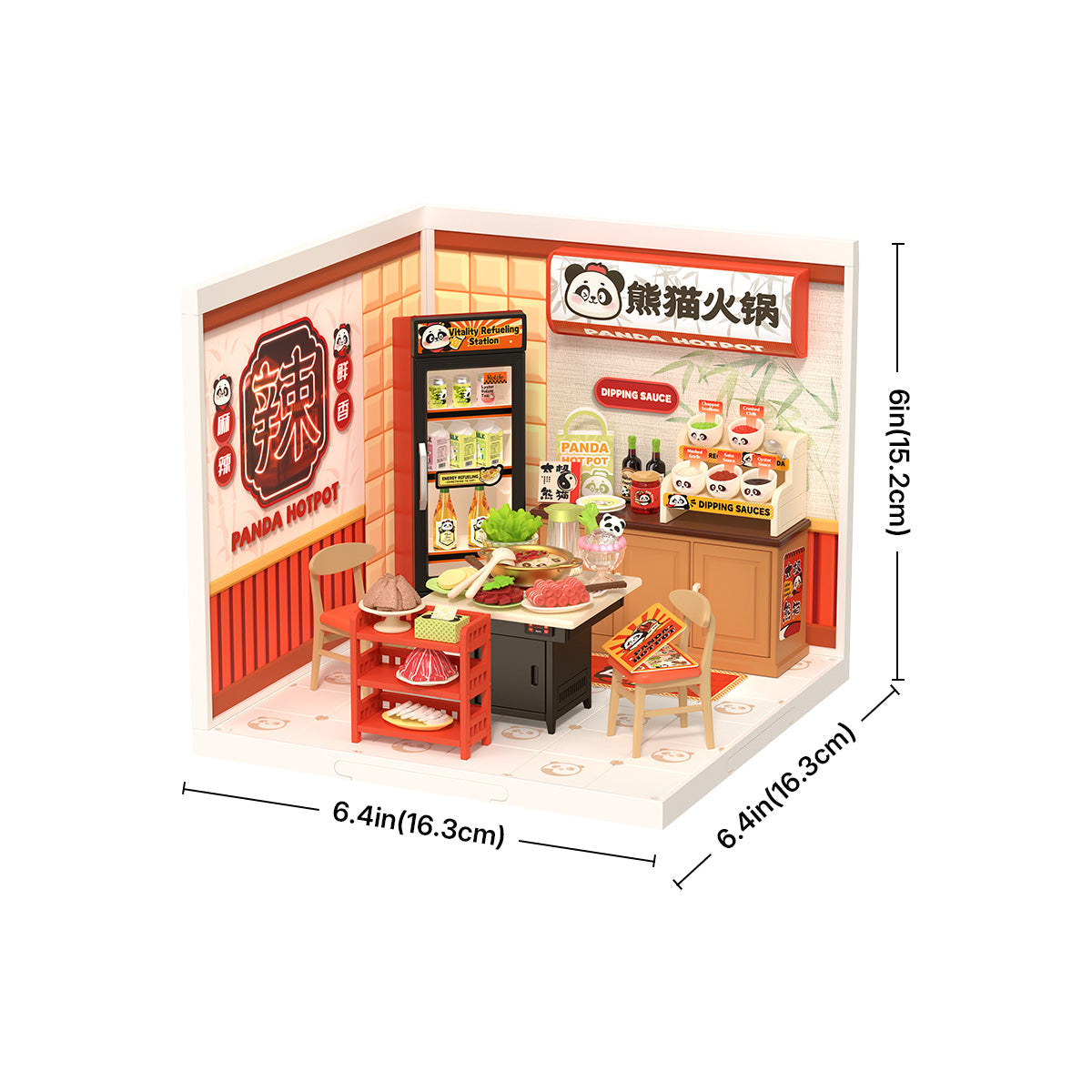Rolife Panda Hot Pot DIY Miniature House DW020
